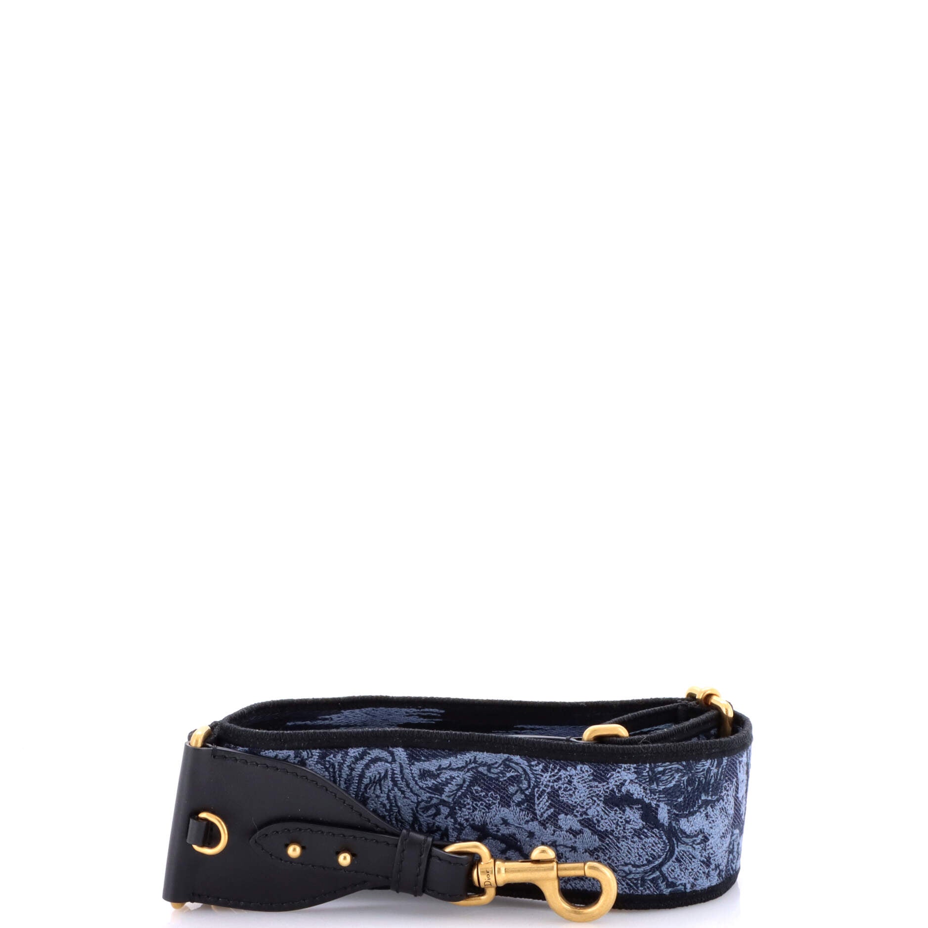 Pre-Loved Christian Dior Logo Shoulder Strap Embroidered Canvas