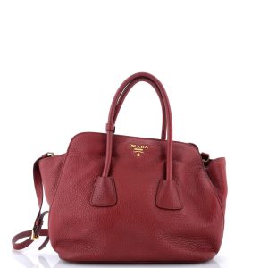 Pre-Loved Prada Convertible Open Shopping Tote Vitello Daino Medium