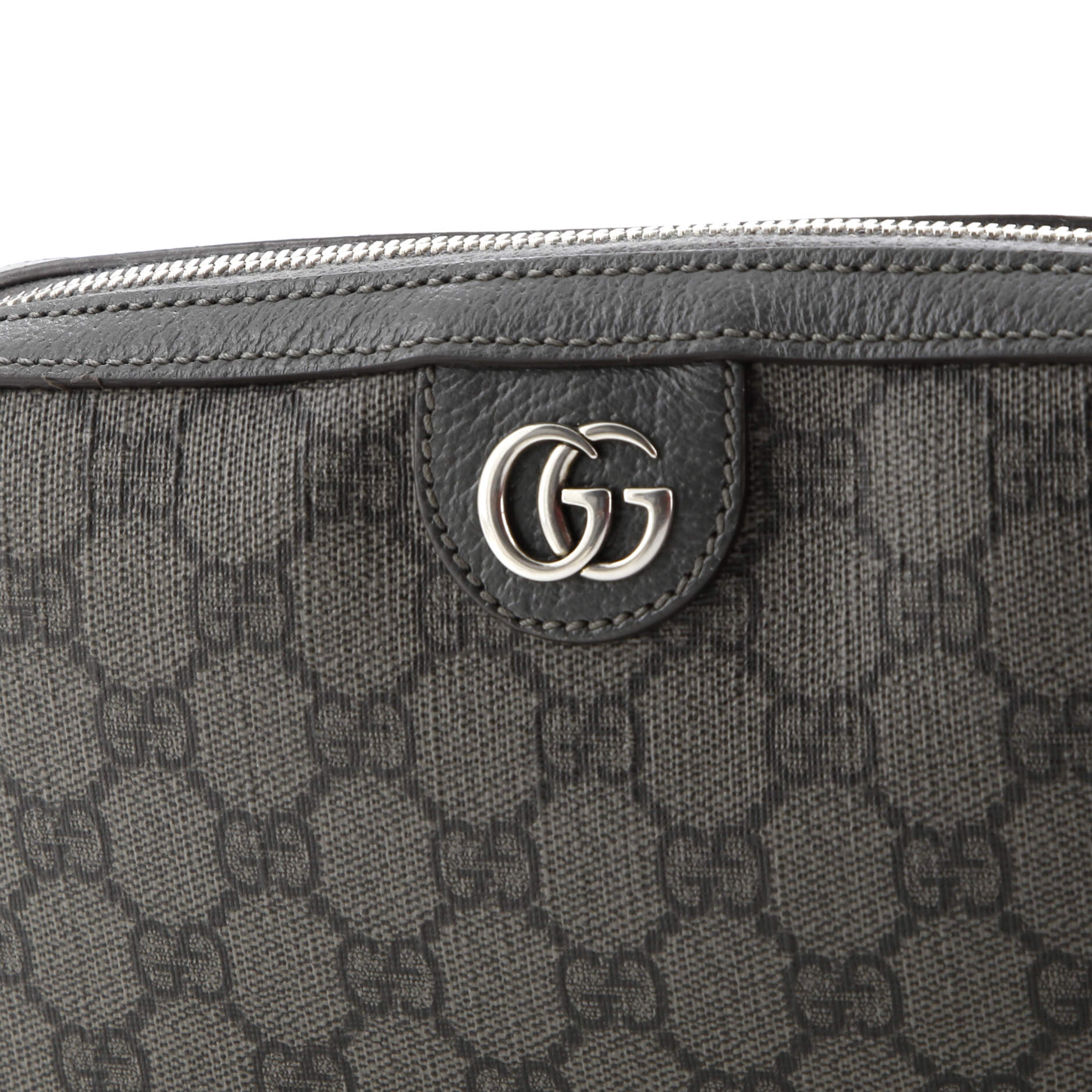 Pre-Loved Gucci Ophidia Zip Wristlet Shoulder Bag GG Coated Canvas Small - Image 6