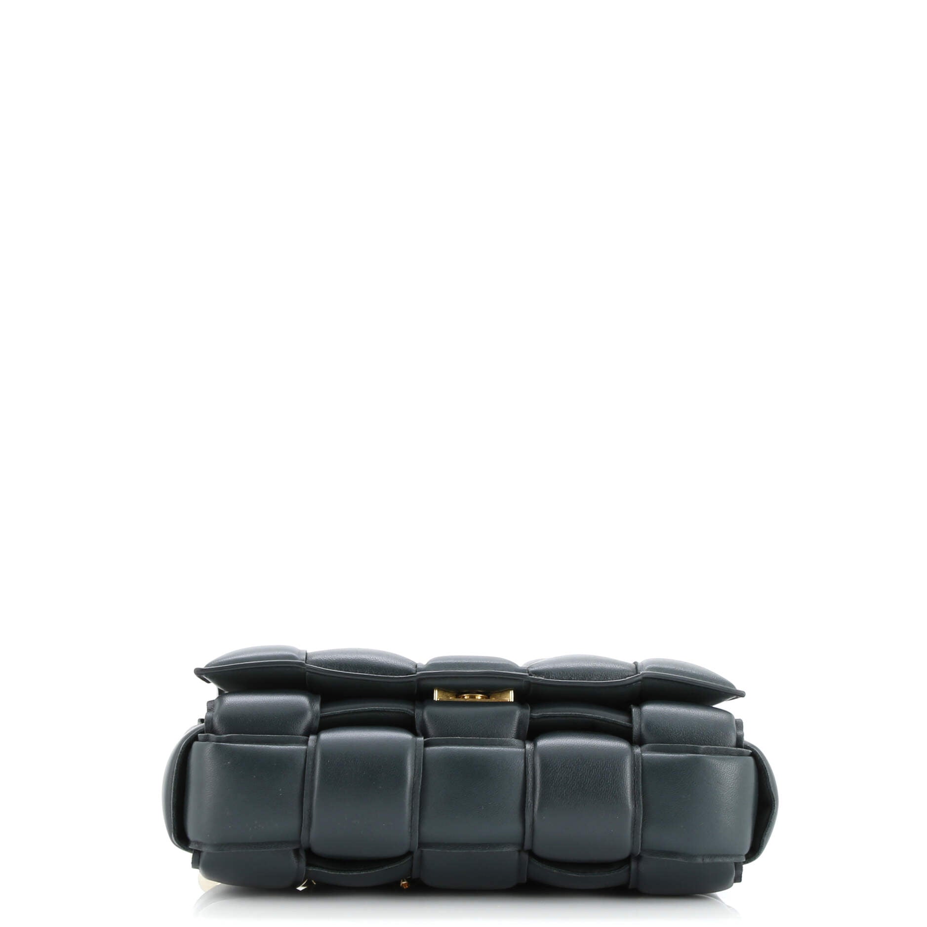 Pre-Loved Bottega Veneta Cassette Chain Crossbody Bag Padded Maxi Intrecciato Leather - Image 4