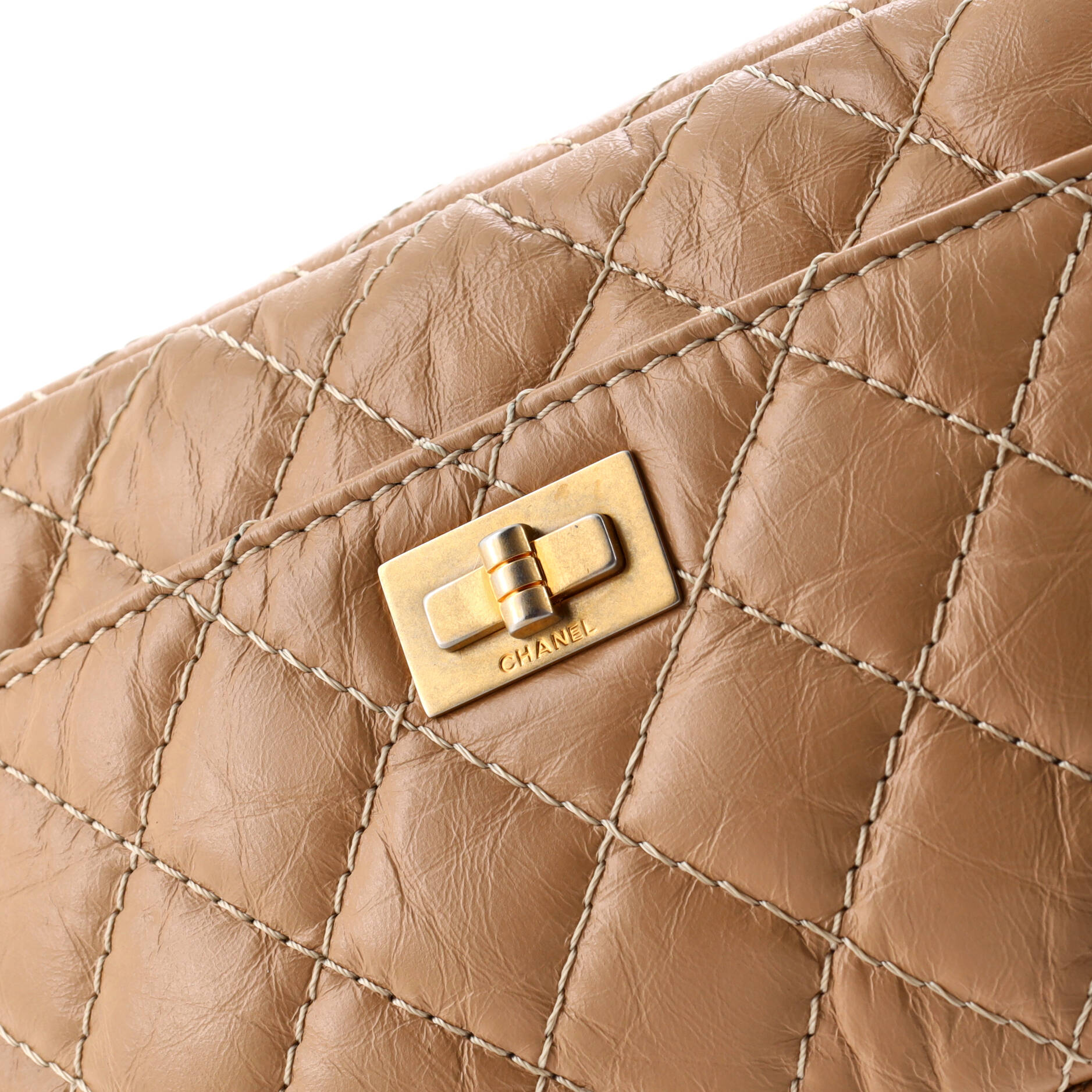 Pre-Loved Chanel Reissue Camera Crossbody Bag Quilted Aged Calfskin Mini - Image 7