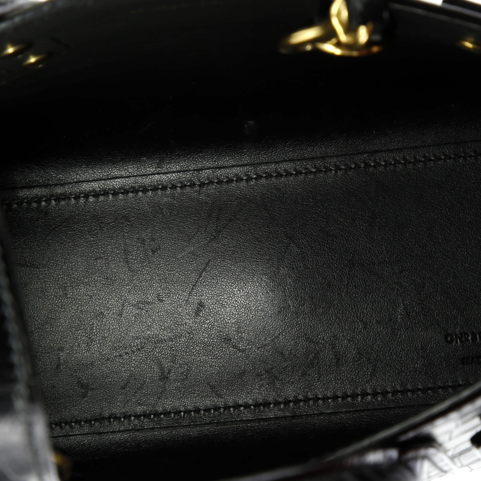 Pre-Loved Saint Laurent Sac de Jour NM Bag Crocodile Embossed Leather Nano - Image 5