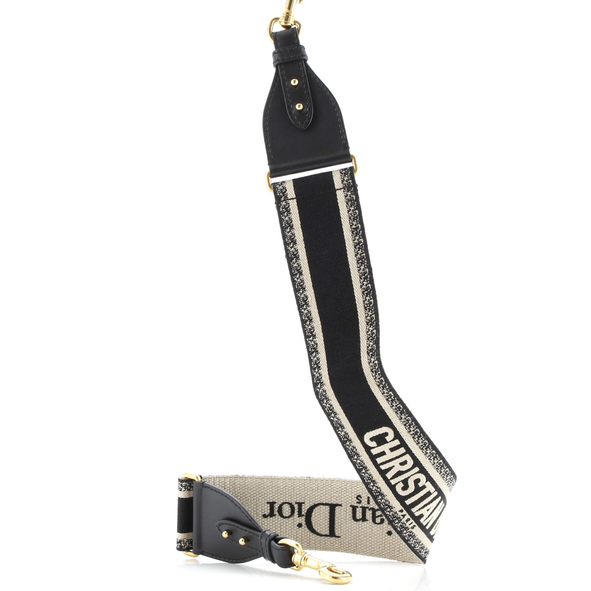 Pre-Loved Christian Dior Logo Shoulder Strap Embroidered Canvas - Image 2