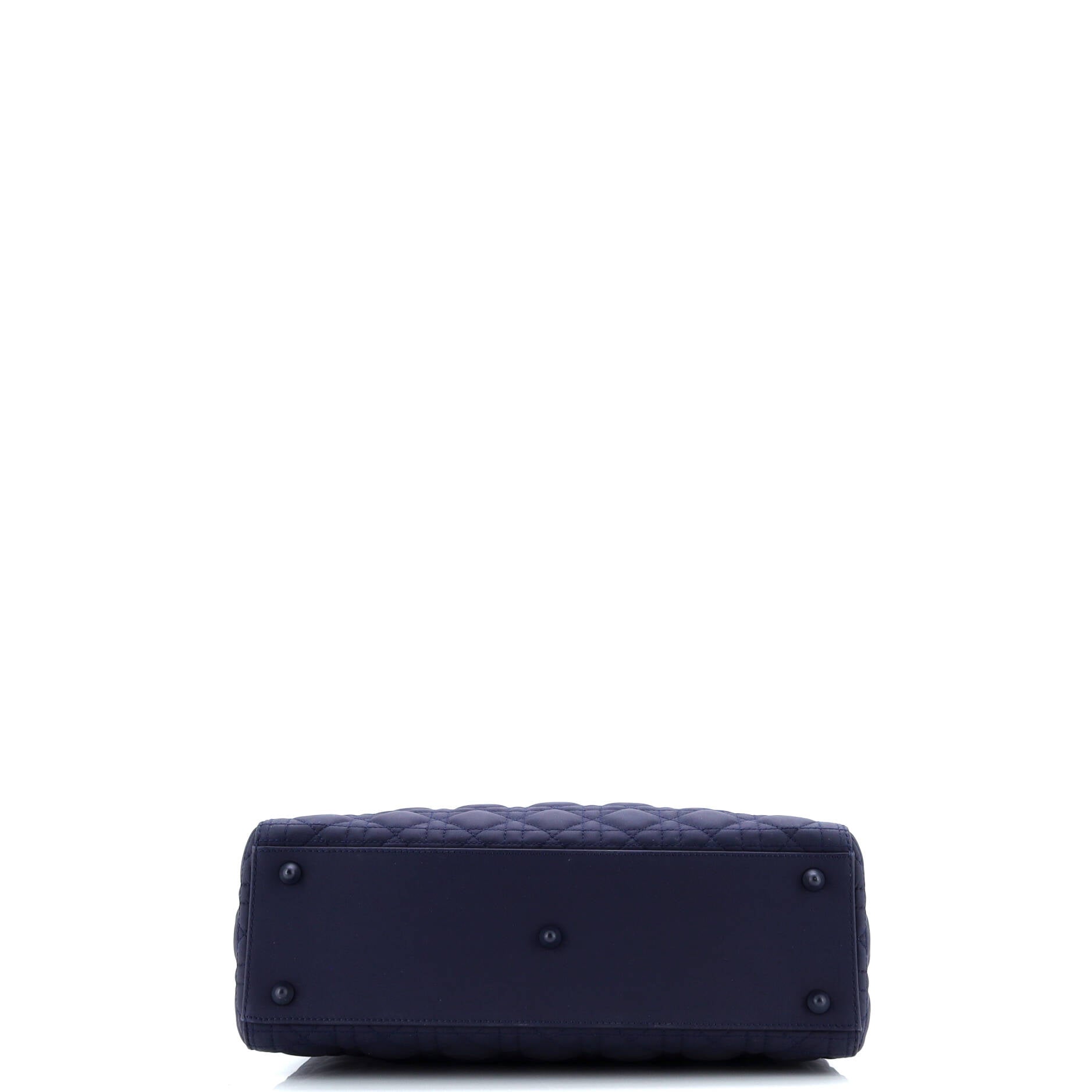 Pre-Loved Christian Dior Ultra Matte Lady Dior Bag Cannage Quilt Calfskin Large - Image 4