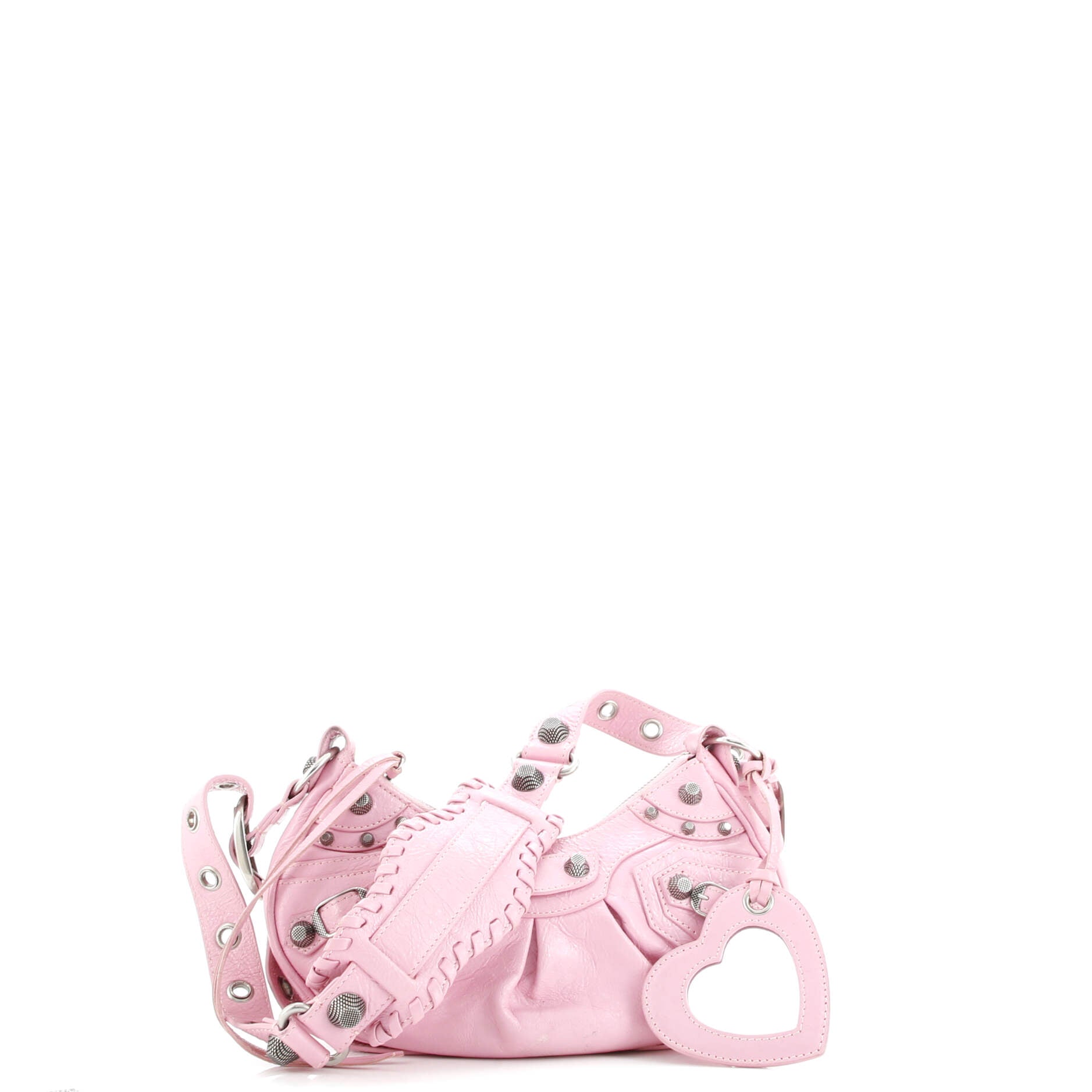 Pre-Loved Balenciaga Le Cagole Giant Studs Shoulder Bag Leather XS - Image 2