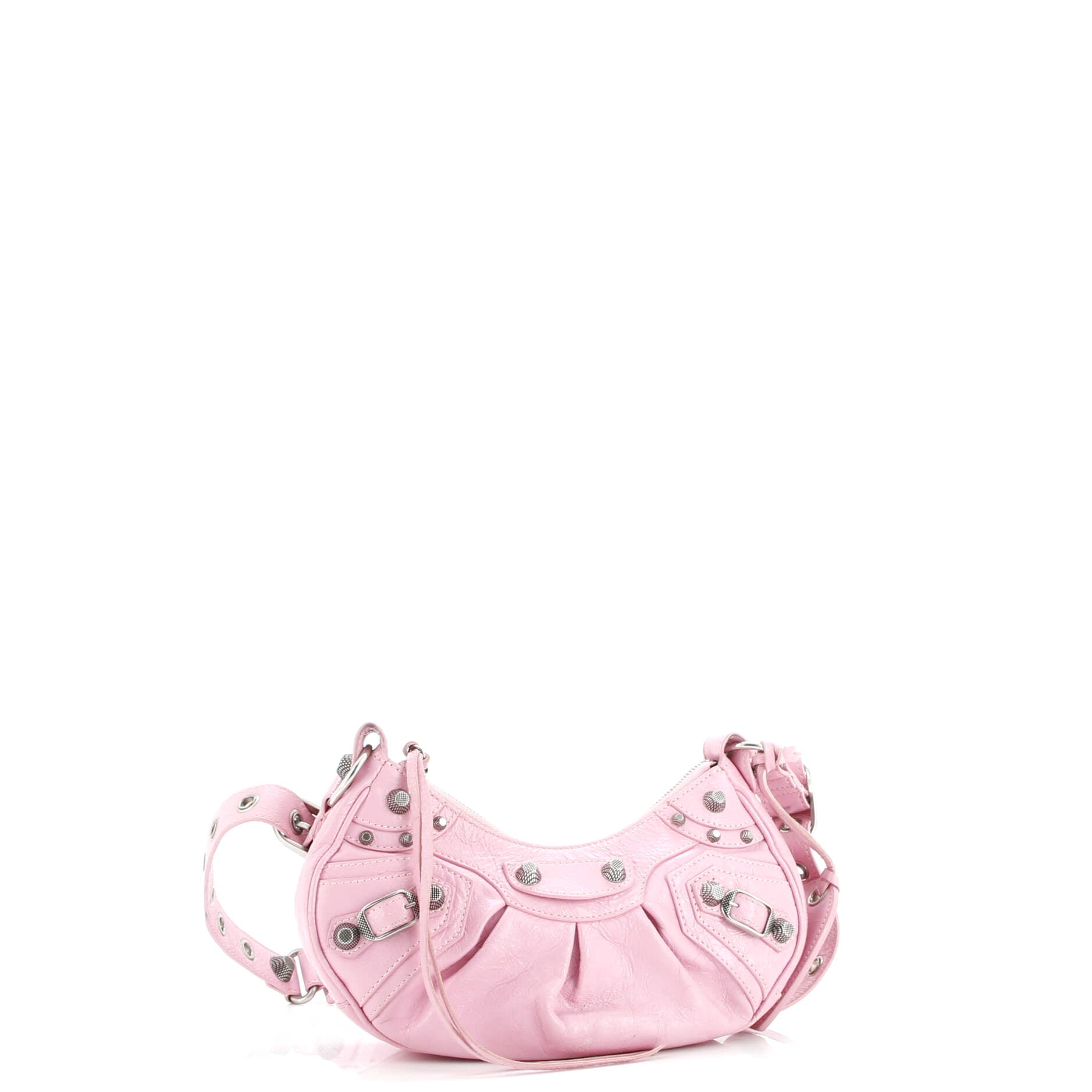 Pre-Loved Balenciaga Le Cagole Giant Studs Shoulder Bag Leather XS - Image 3