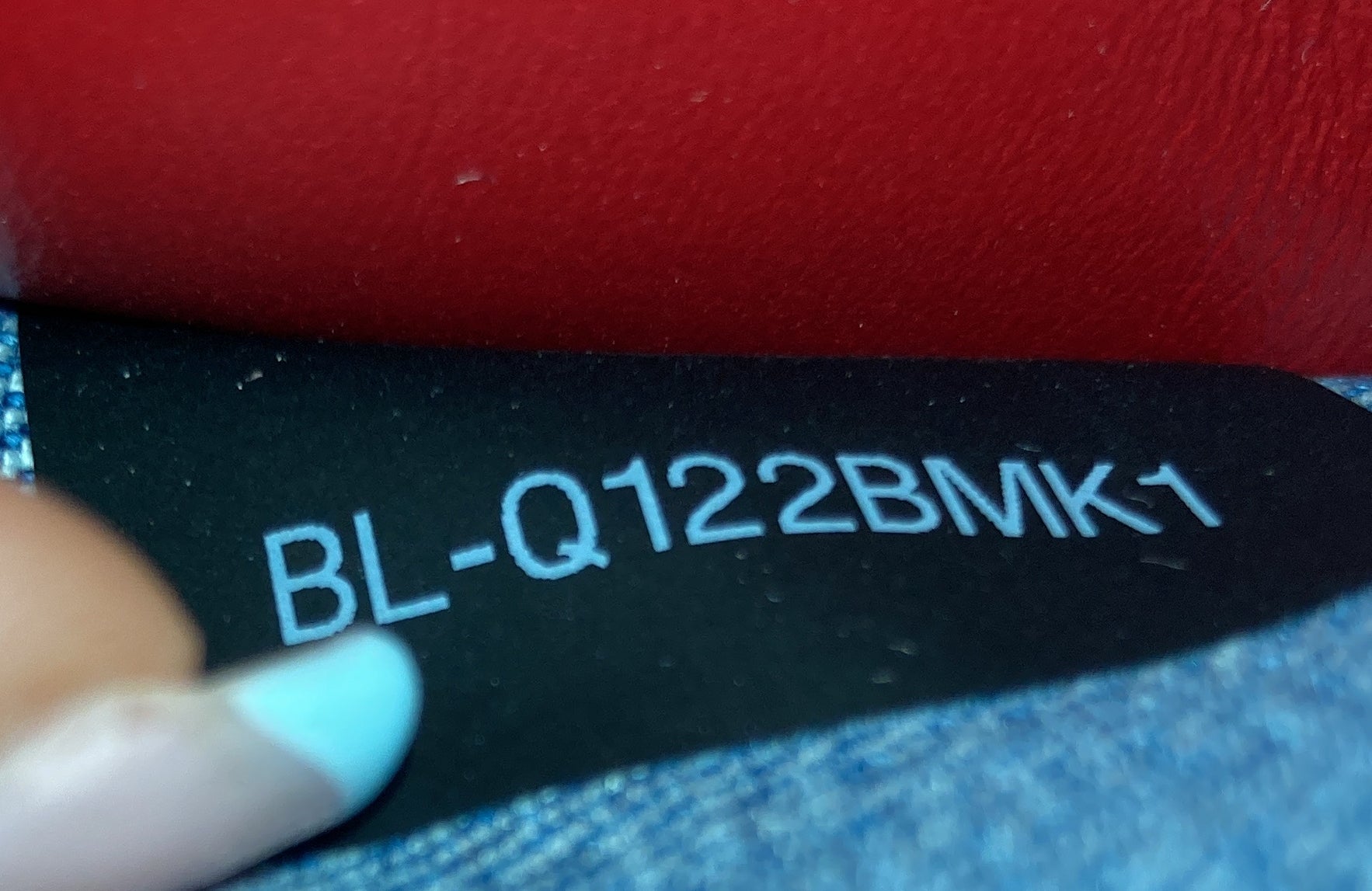 Pre-Loved Valentino Rockstud Spike Flap Bag Quilted Denim Medium - Image 6