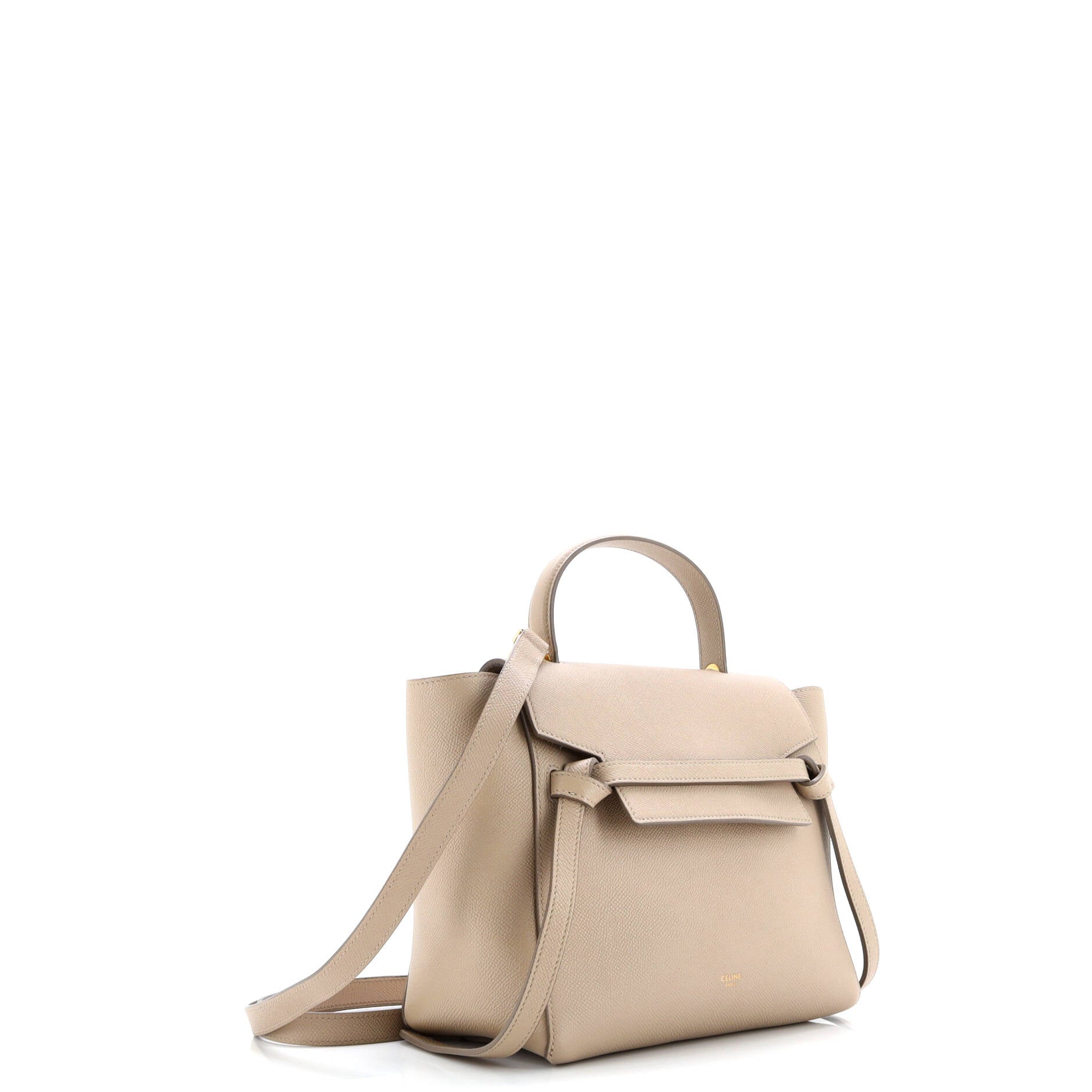 Pre-Loved Celine Belt Bag Textured Leather Micro - Image 2