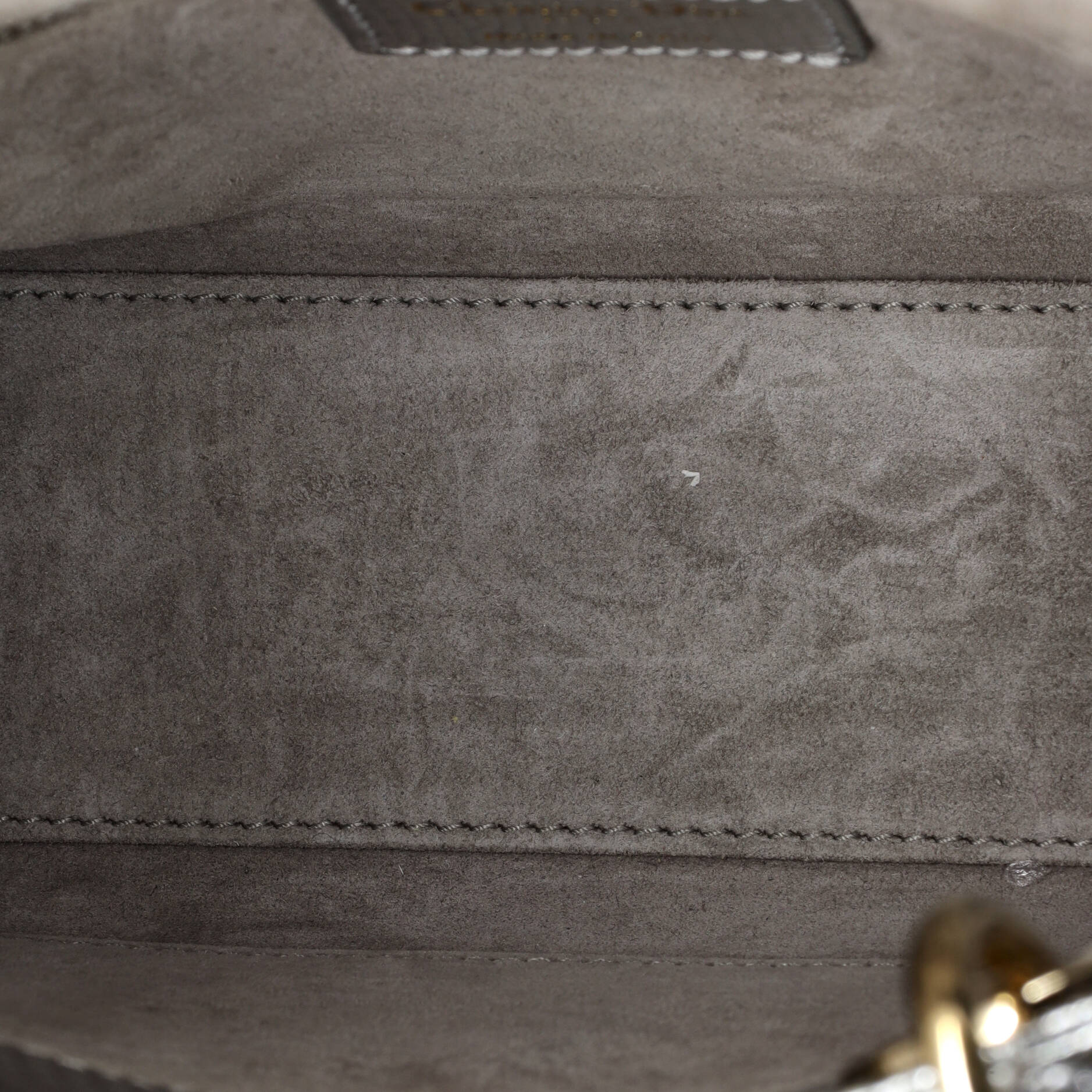 Pre-Loved Christian Dior Lady Dior Bag Lizard Small - Image 5