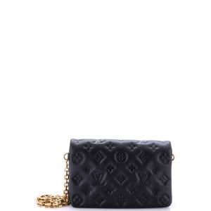 Pre-Loved Louis Vuitton Coussin Pochette Monogram Embossed Lambskin