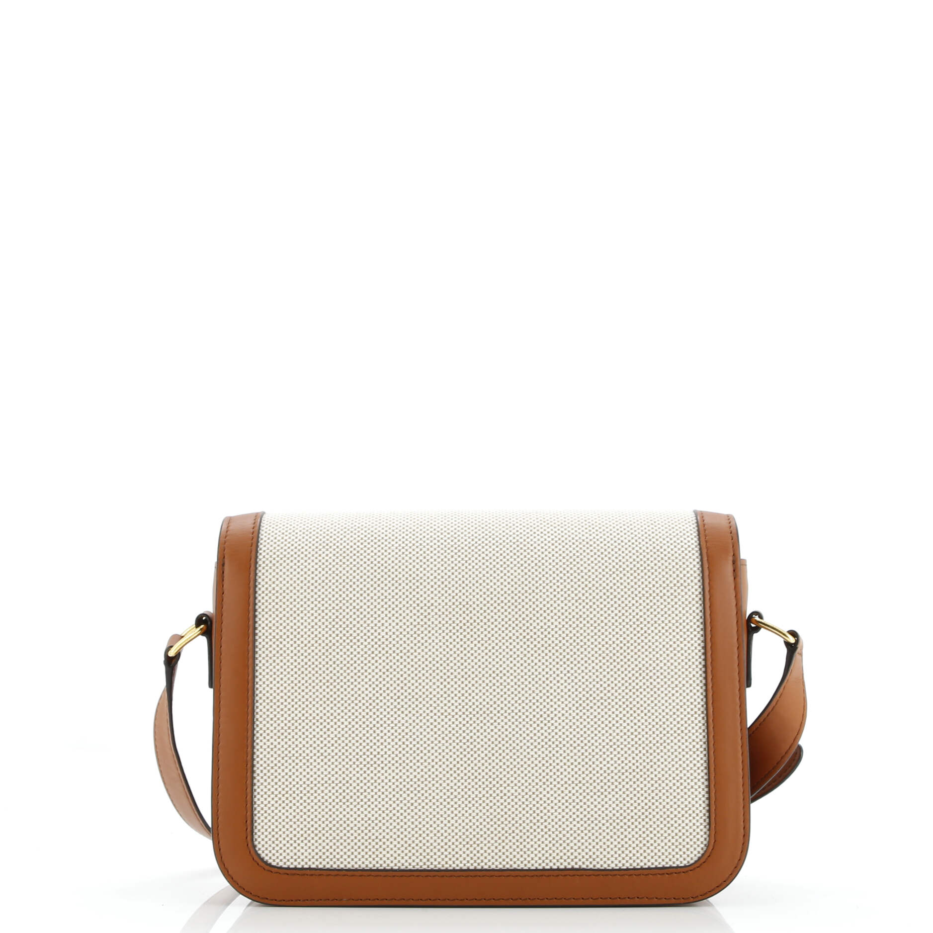 Pre-Loved Celine Triomphe Shoulder Bag Canvas with Leather Medium - Image 5