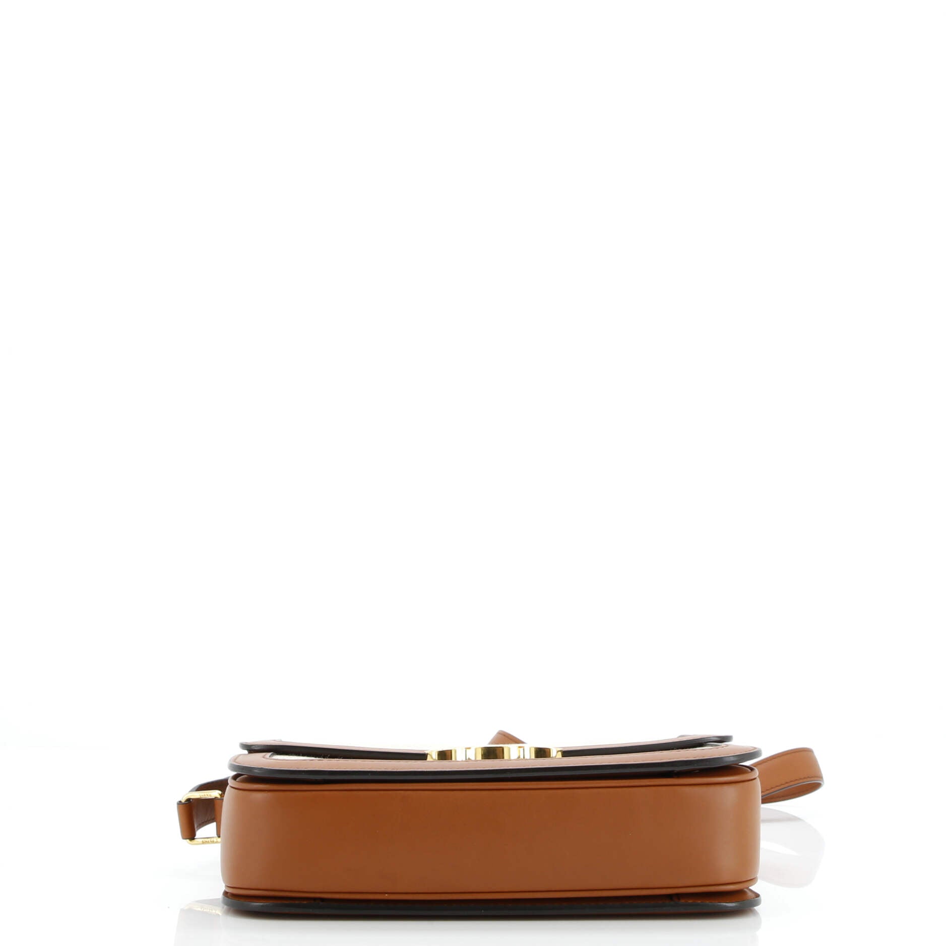 Pre-Loved Celine Triomphe Shoulder Bag Canvas with Leather Medium - Image 7