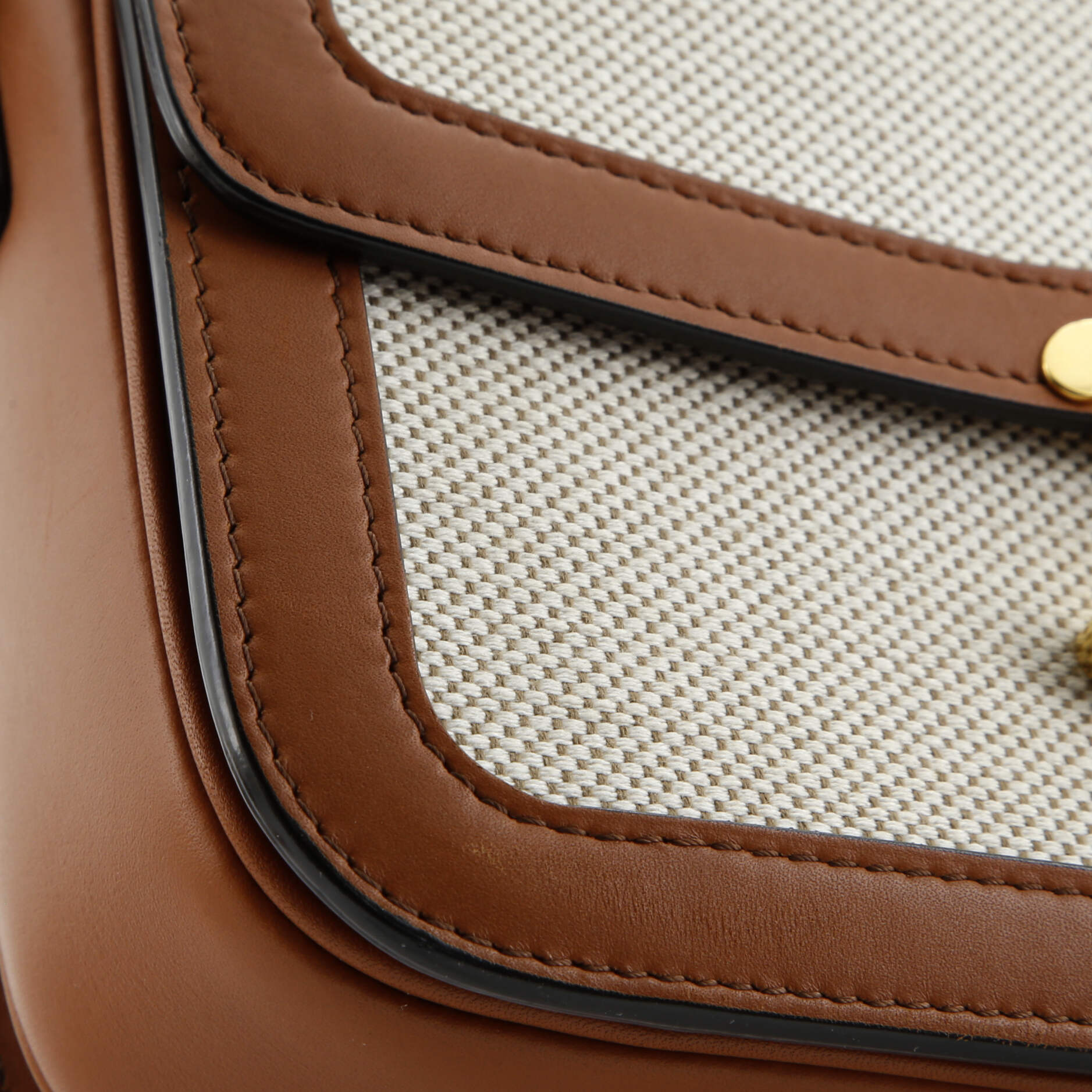 Pre-Loved Celine Triomphe Shoulder Bag Canvas with Leather Medium - Image 14