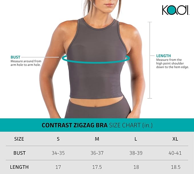 Kadi Women's Contrast Zigzag Bra - Image 3