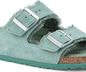 Birkenstock Arizona Shearling Suede Leather Beryl