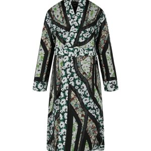 Stella McCartney Striped Print Belted Coat
