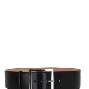 Alexander McQueen Women's Square Buckle Ecolux Belt