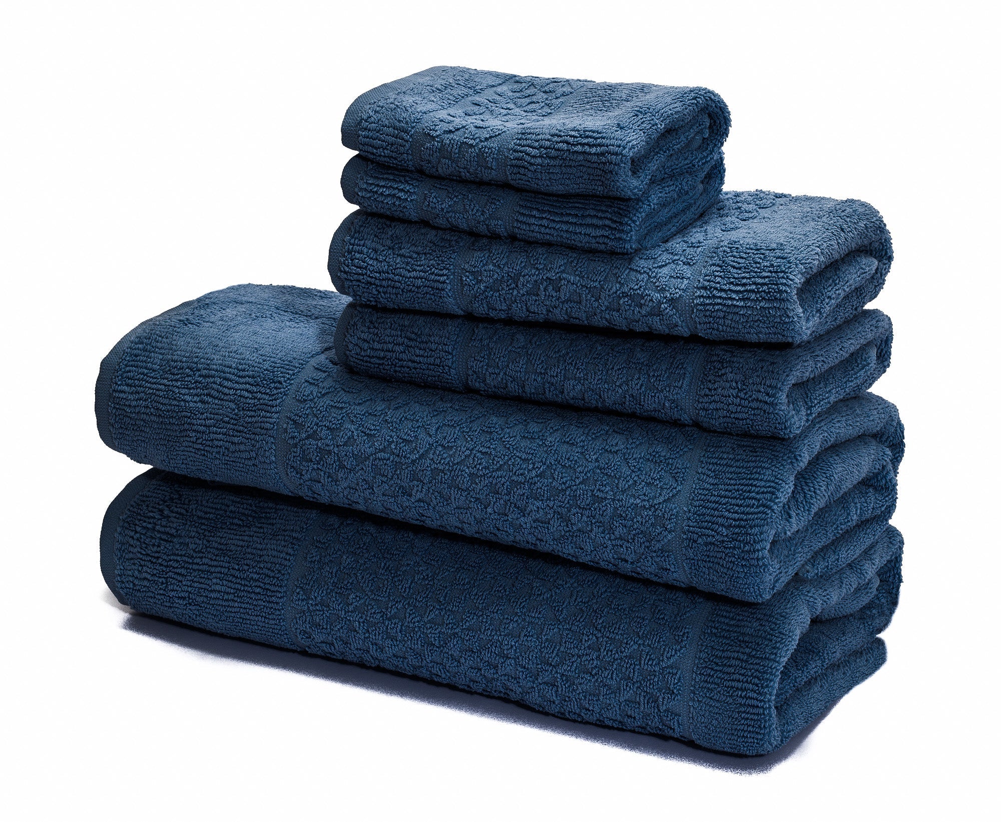 Classic Turkish Towels Mei-Tal Turkish Cotton Jacquard Towel Set of 6 - Image 11
