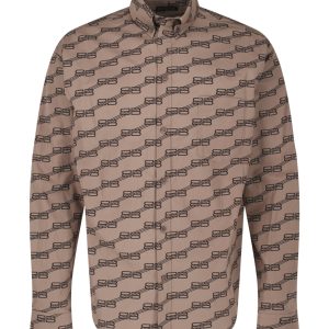 Balenciaga Monogram Long Sleeve Shirt