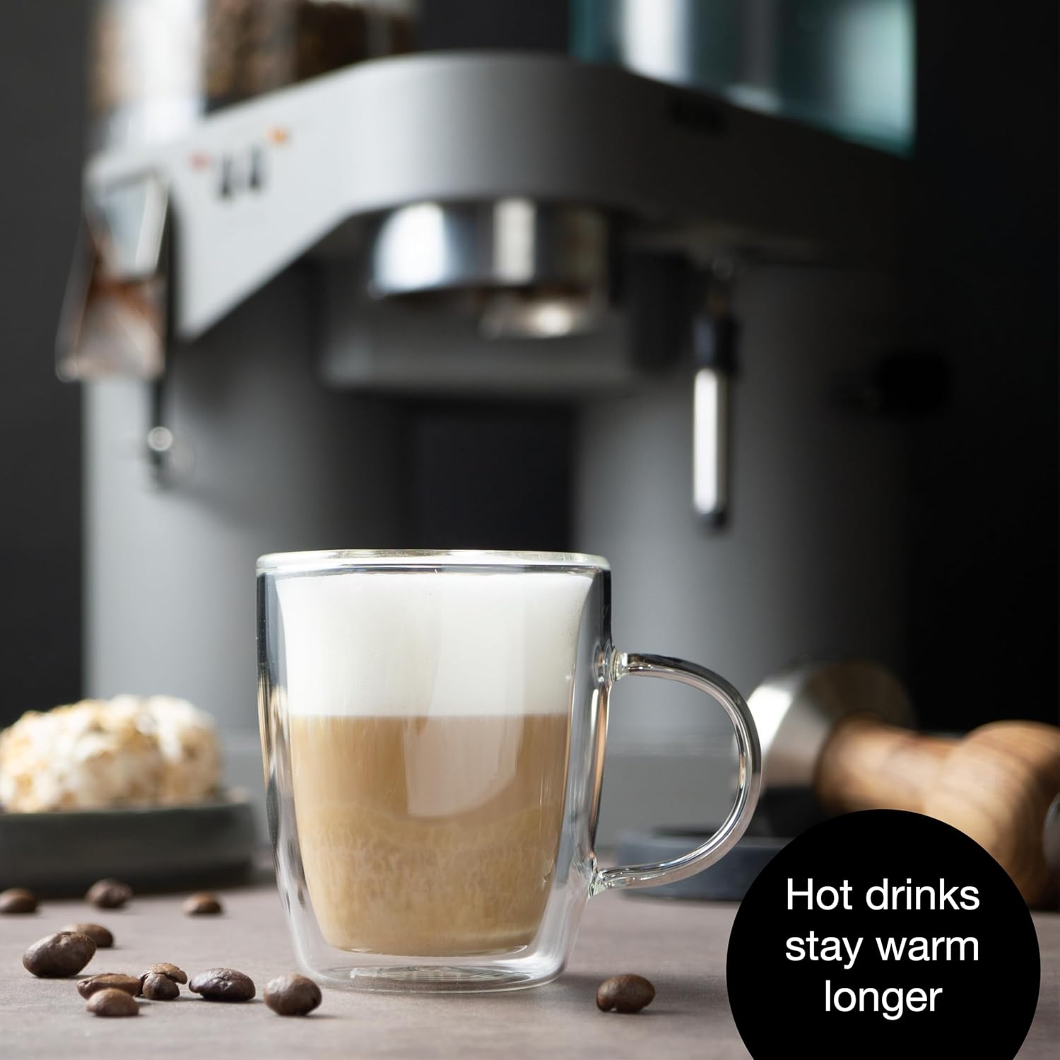 Moritz & Moritz Barista Double-Walled Coffee Glasses 2 x 2.7 oz | Espresso. Tea & Desserts - Image 5