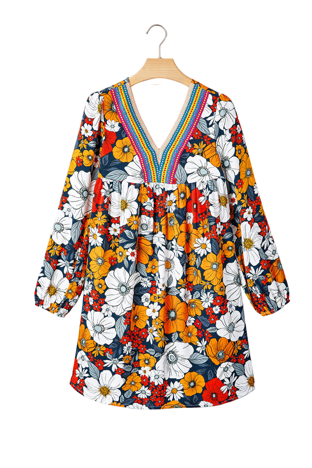 Threaded Pear Blakely Floral Long Sleeve Mini Dress - Image 2