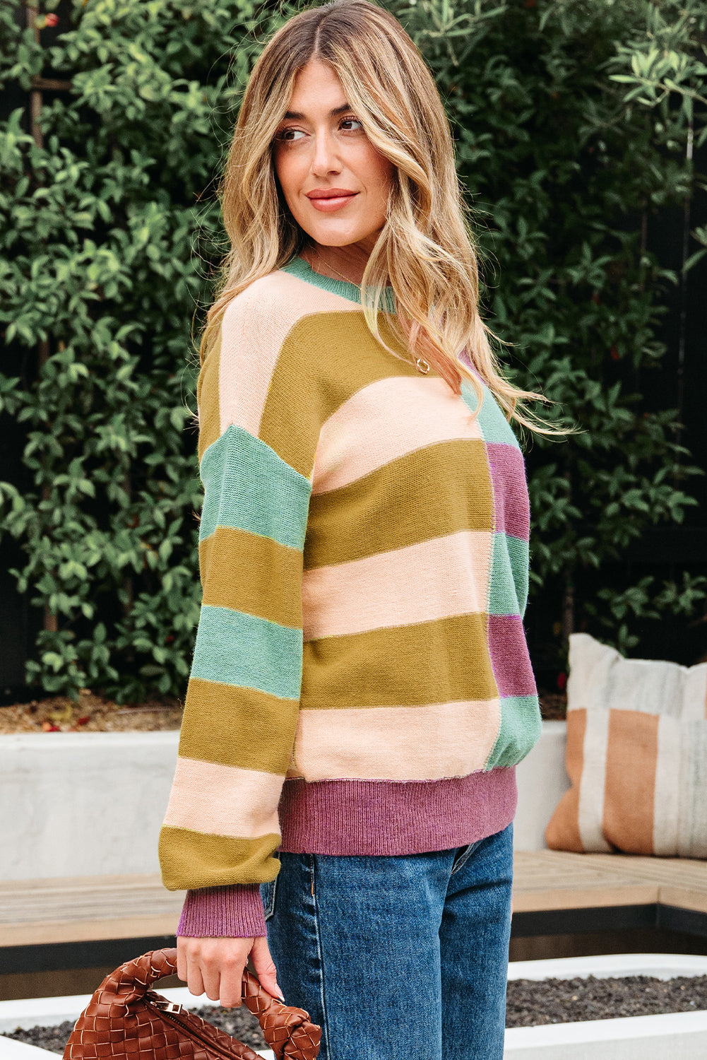 Isabelle Ribbed Edge Casual Sweater by Threaded Pear - Image 5