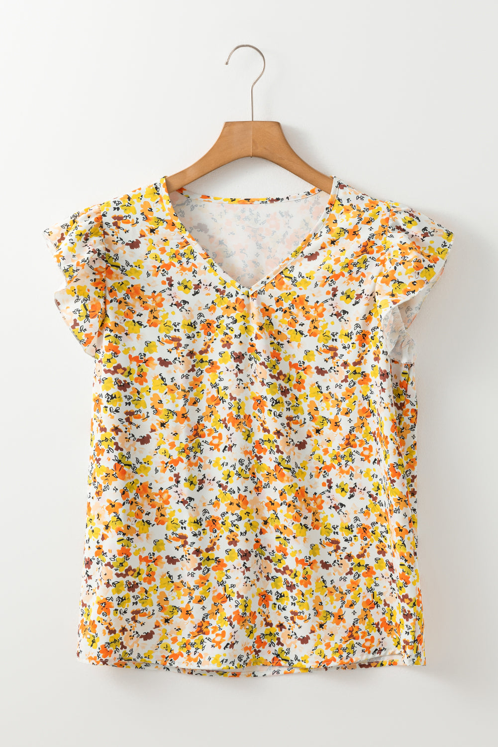 Mikayla Floral Ruffled Sleeveless Tank Top by Threaded Pear - Image 9