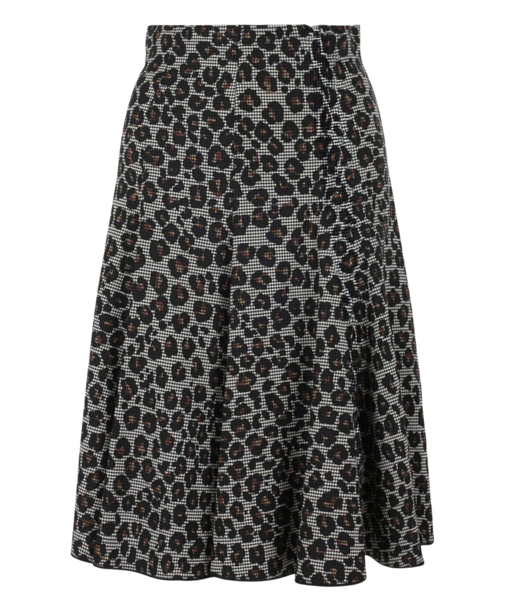 Versace Mixed Print A-Line Skirt