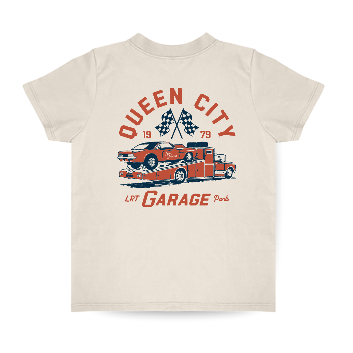 LITTLE RAD THINGS BOY'S QUEEN CITY GARAGE TEE - Image 2