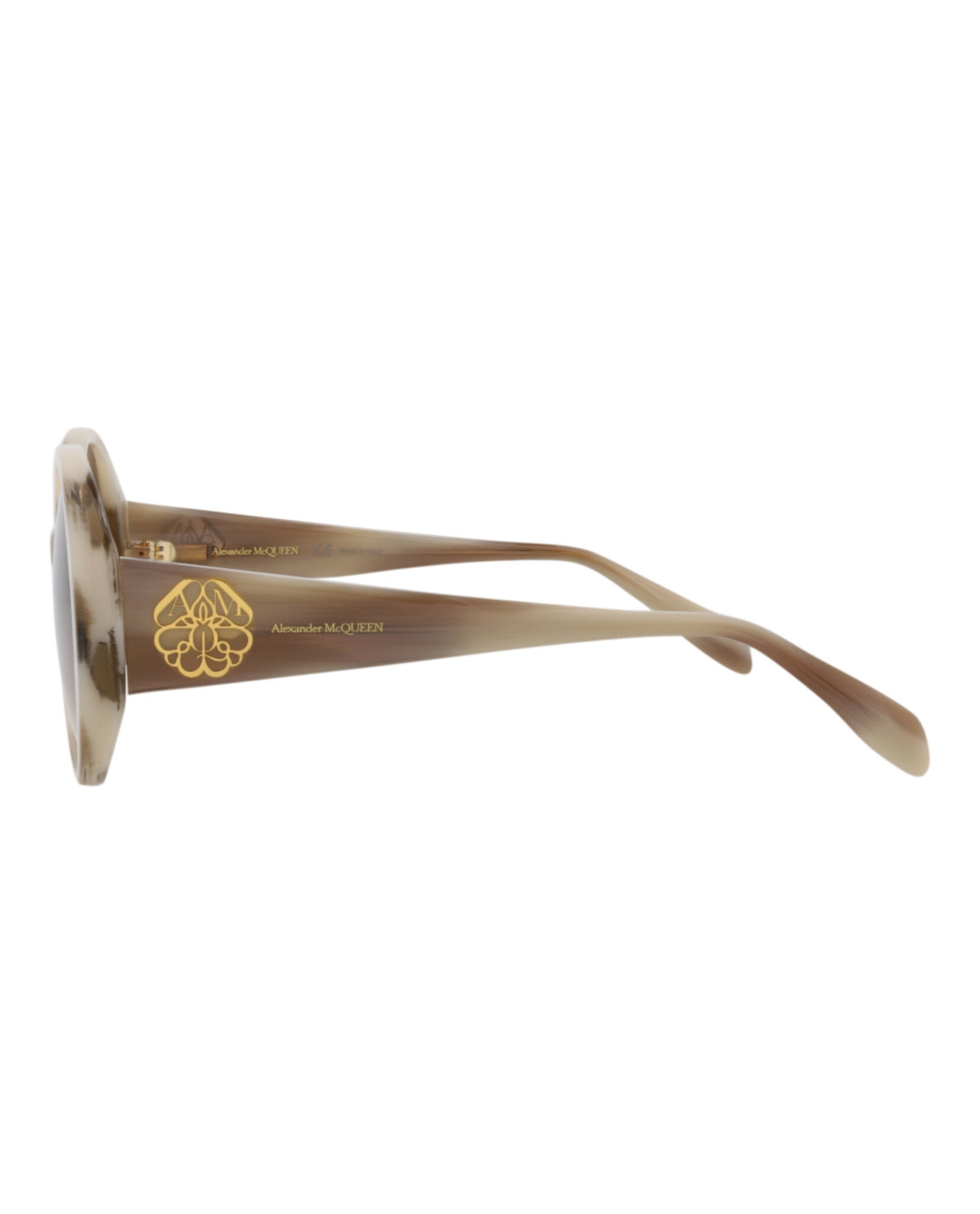 Alexander McQueen Round-Frame Acetate Sunglasses - Image 3