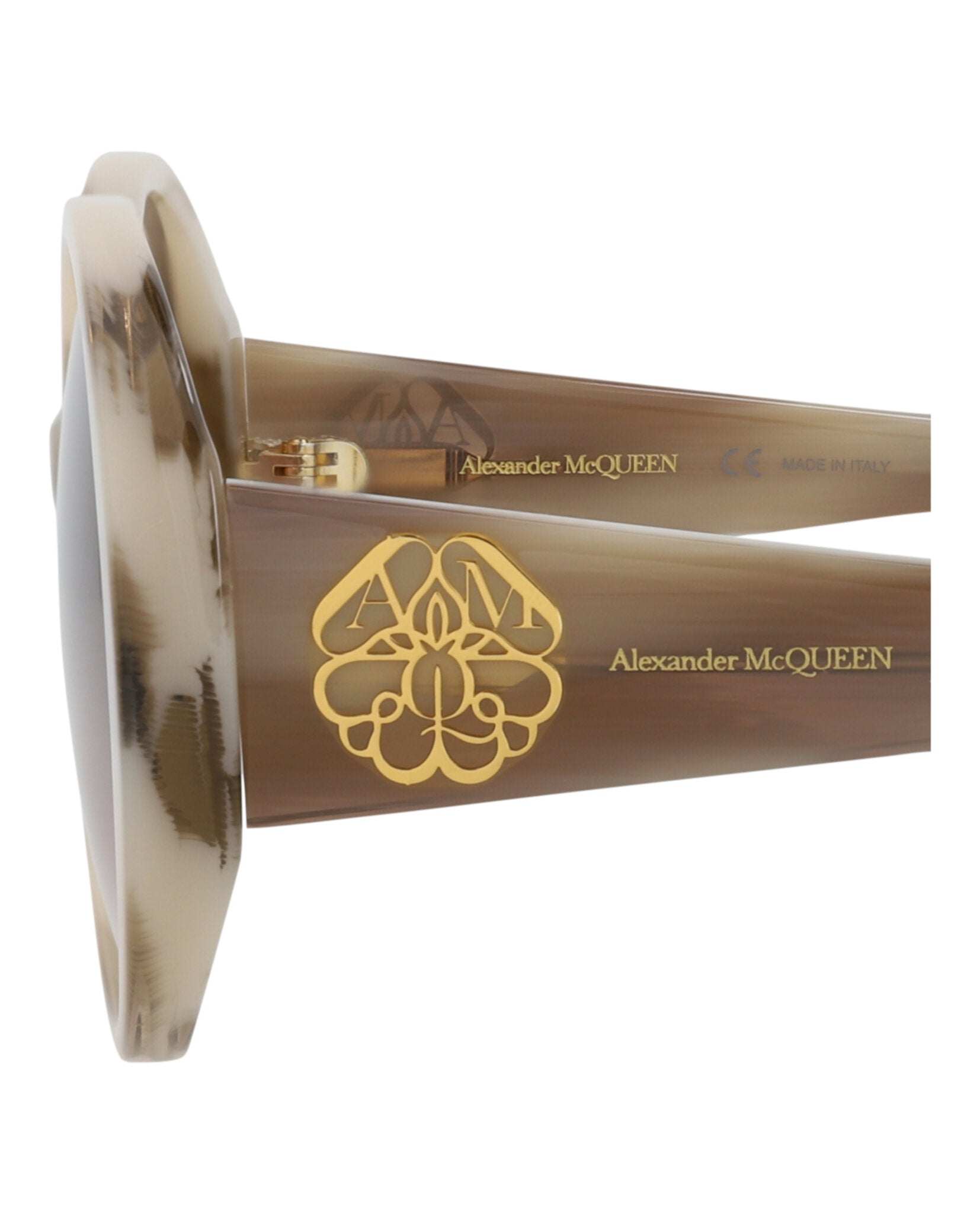 Alexander McQueen Round-Frame Acetate Sunglasses - Image 4