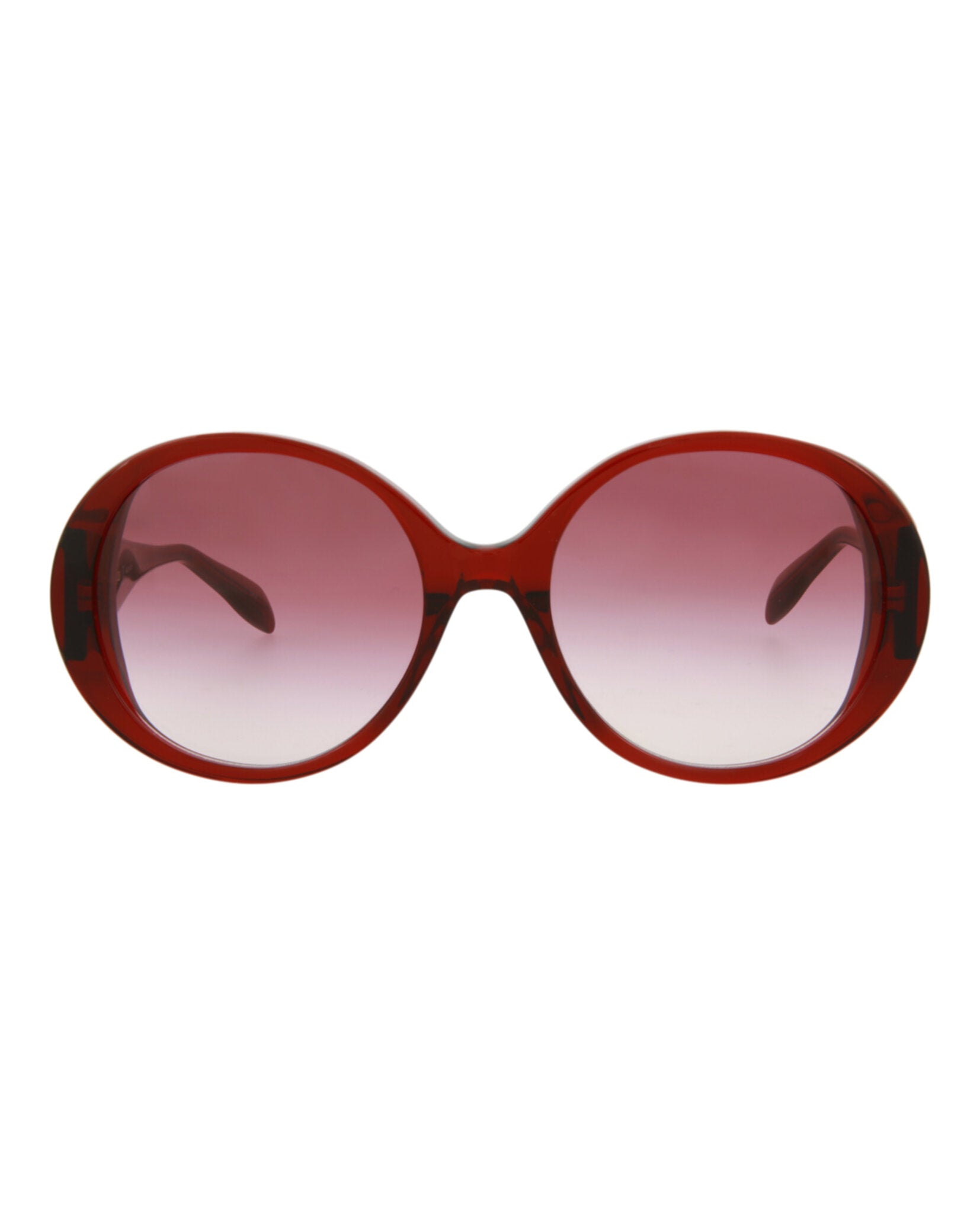 Alexander McQueen Women's Round-Frame Acetate Sunglasses