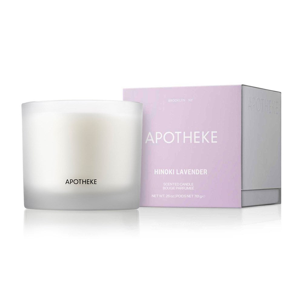 APOTHEKE Hinoki Lavender 3-Wick Candle