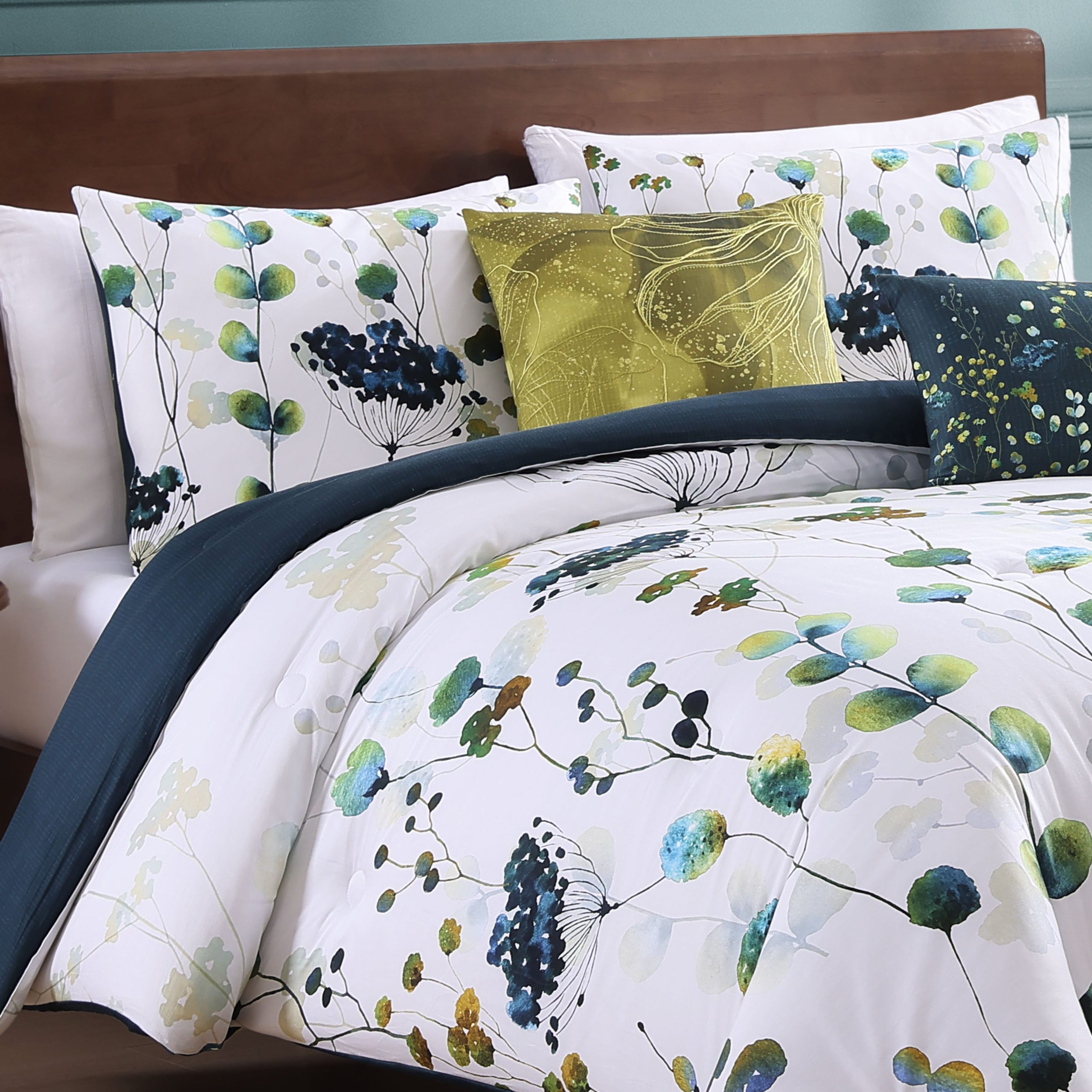 Bebejan Abstract Vines 5 Piece Reversible Comforter Set - Image 3