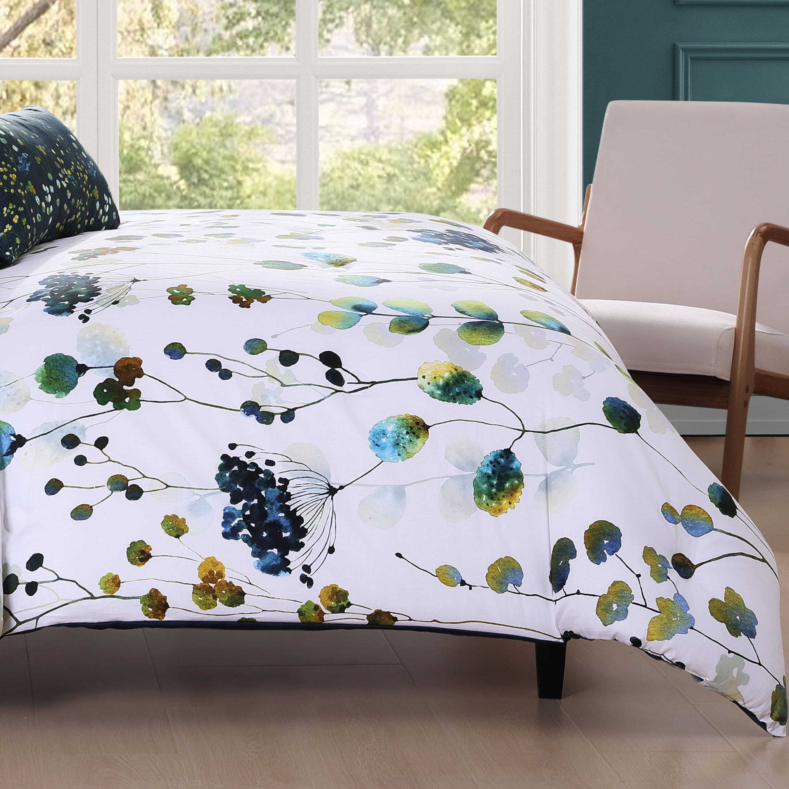 Bebejan Abstract Vines 5 Piece Reversible Comforter Set - Image 4