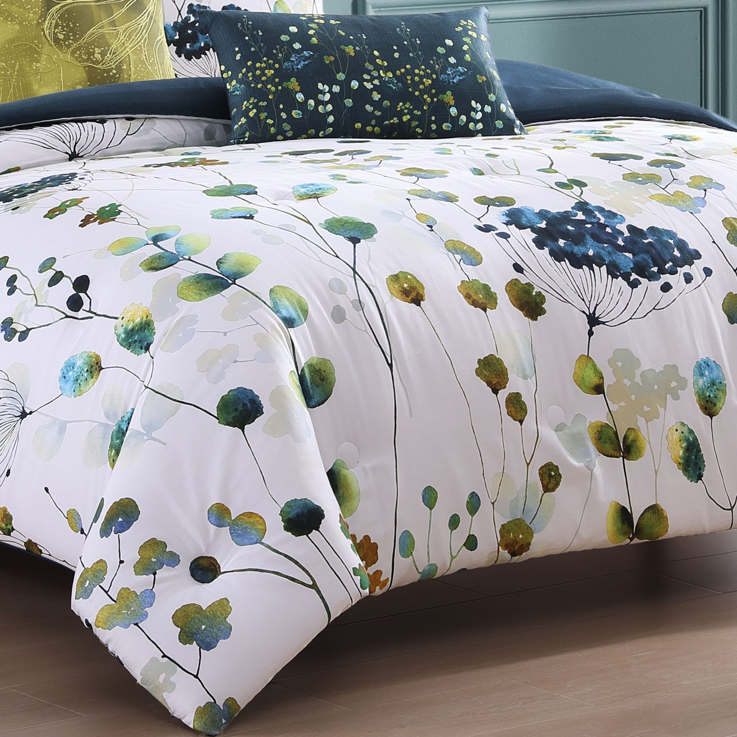 Bebejan Abstract Vines 5 Piece Reversible Comforter Set - Image 5
