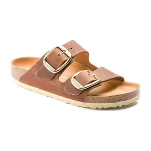 Birkenstock Arizona Big Buckle Oiled Leather Cognac