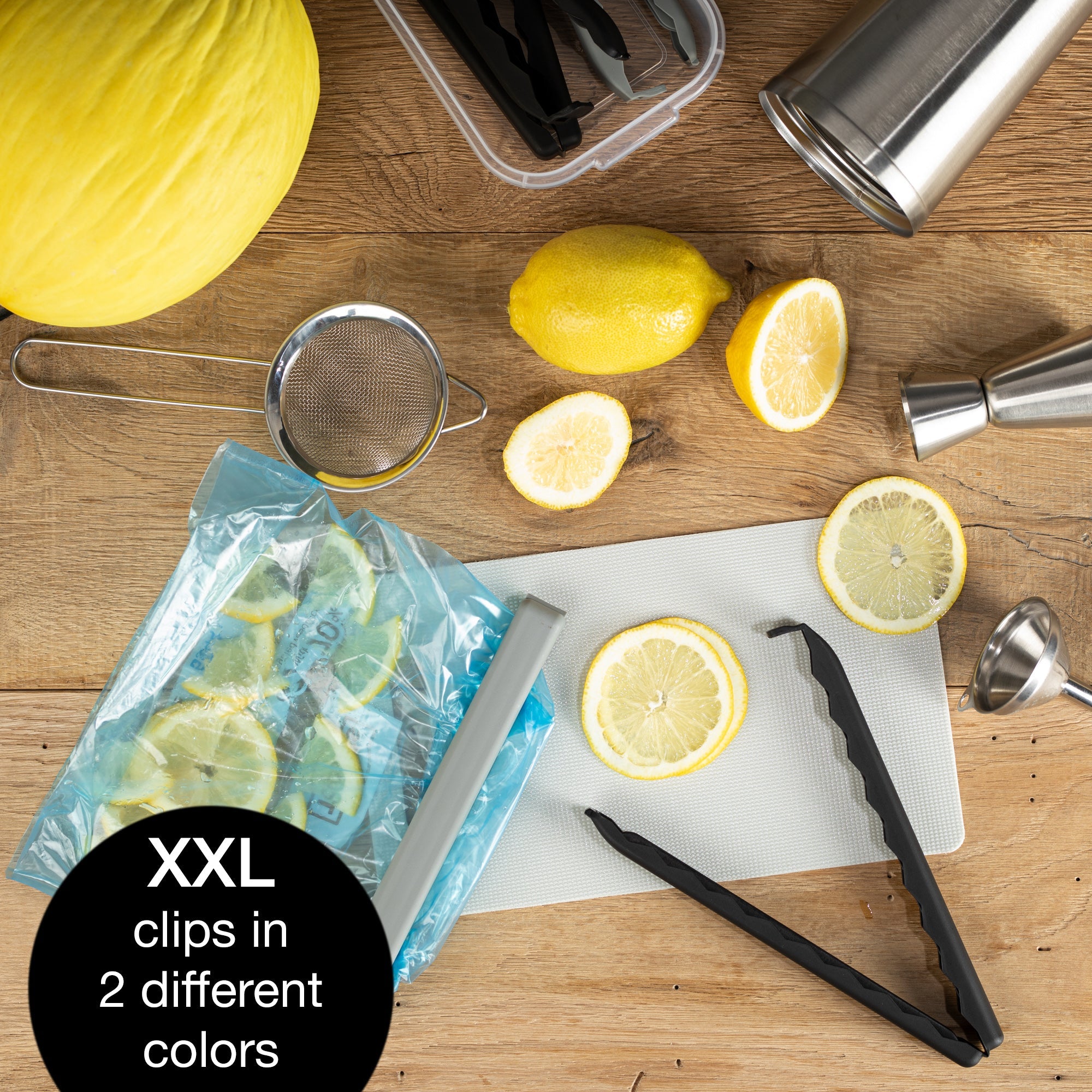 Moritz & Moritz 5 Large Bag Clips with Clear Storage Box | BPA-Free. Reusable & Hygienic - Image 3