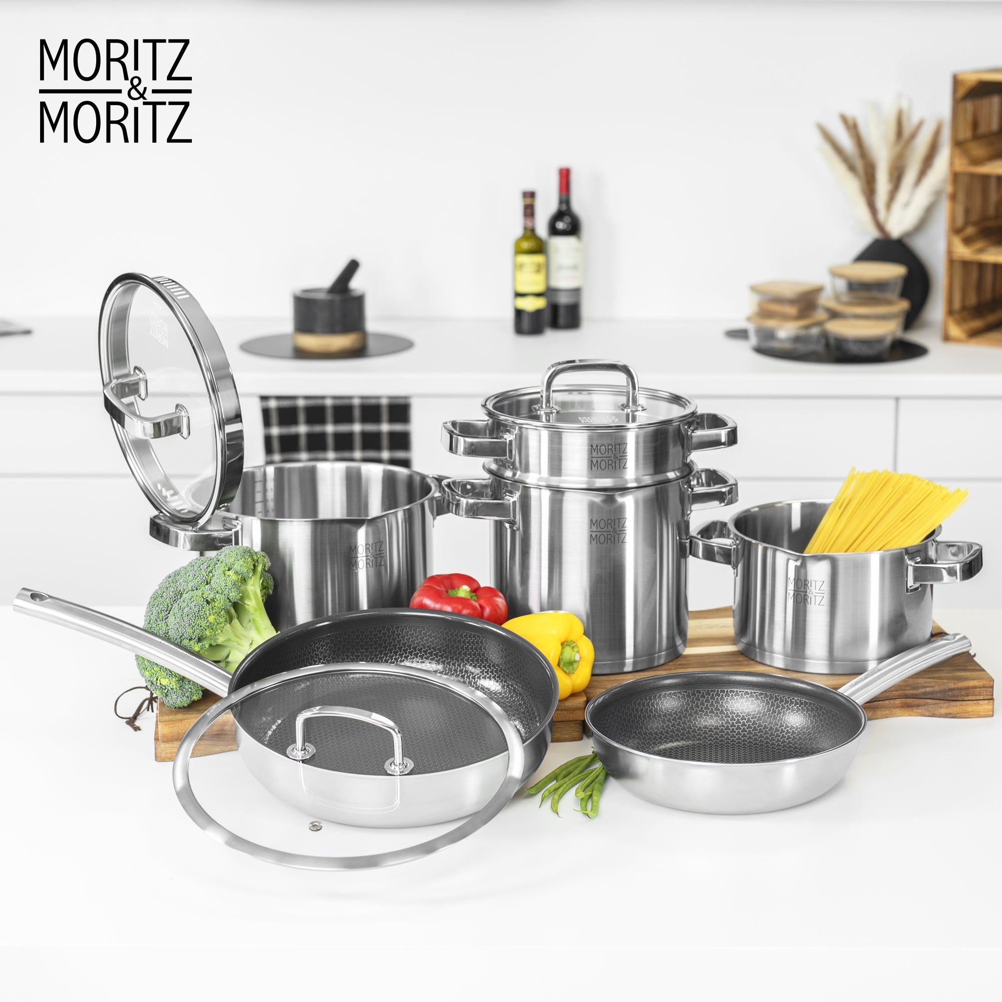 Moritz & Moritz Stainless Steel Honeycomb Non-Stick Pan 9.5 - Image 9