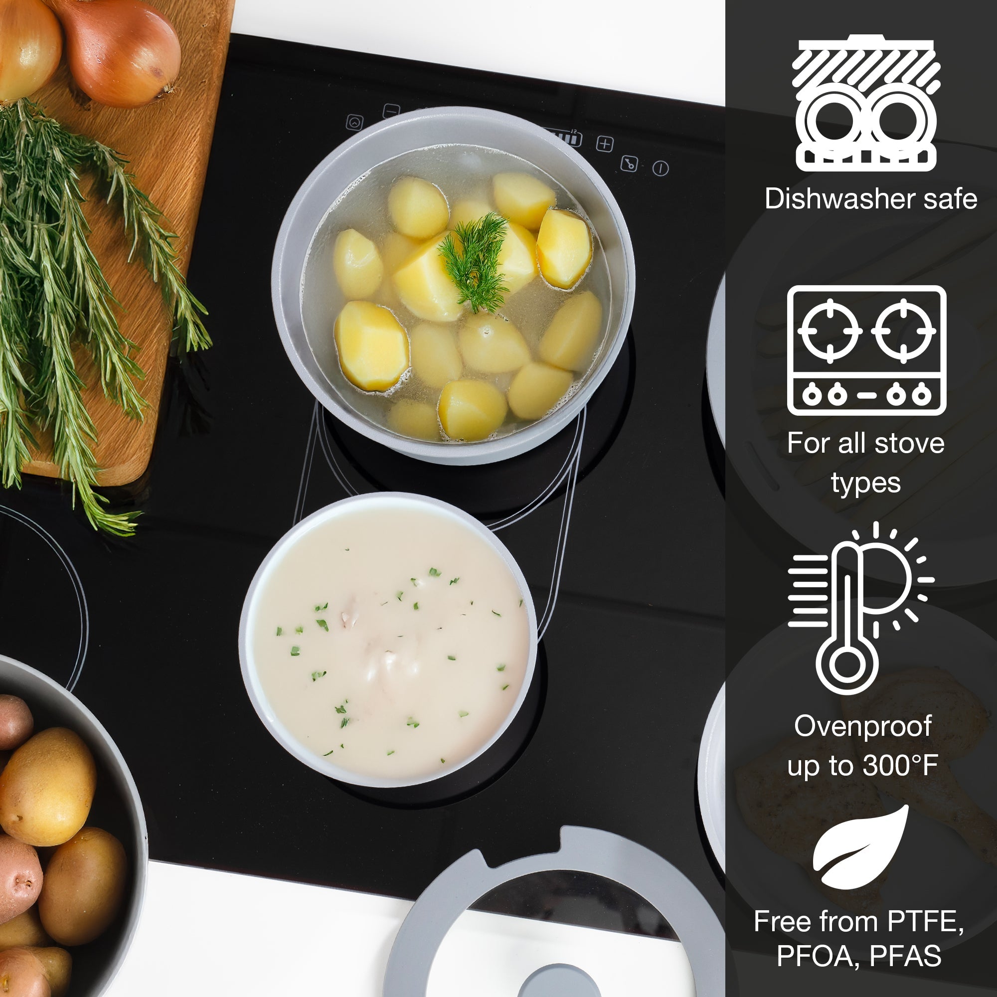 Moritz & Moritz 15-Piece Cast Aluminum Pot and Pan Set - Image 4