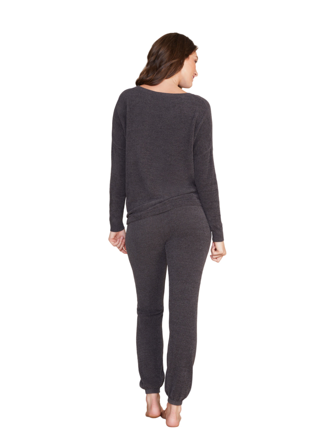 Barefoot Dreams Cozychic Ultra Lite Slouchy Pullover - Women's Soft Knit Long Sleeve Top with Drawstring Hem. Nylon Viscose Blend - Image 11