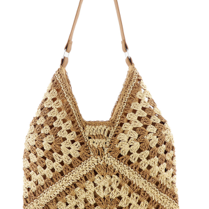 Mikayla Straw Woven Bags by Threaded Pear