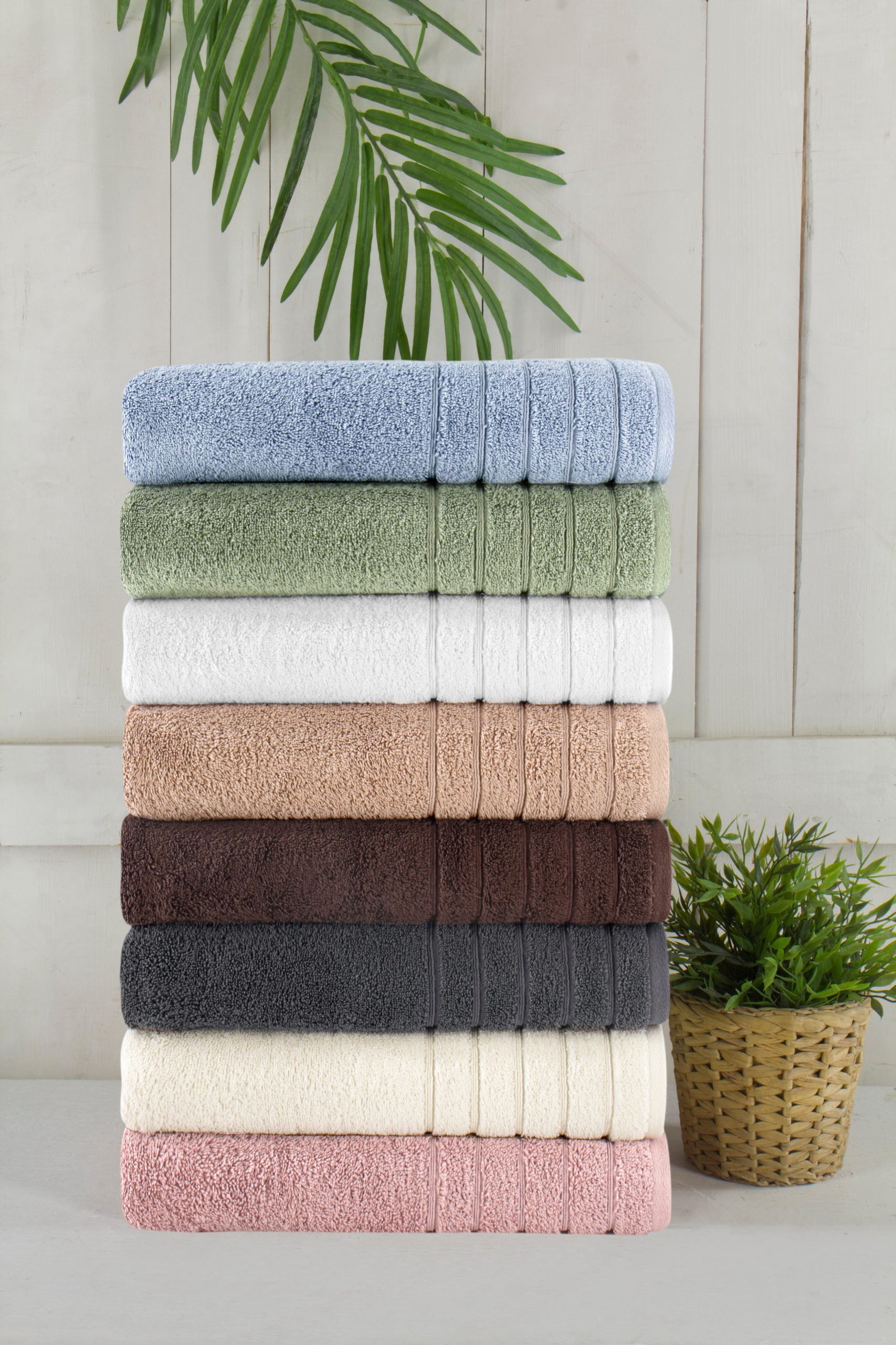 Classic Turkish Towels Barnum Turkish Cotton Luxury Large Bath Towels - 3 Pieces - 30x56