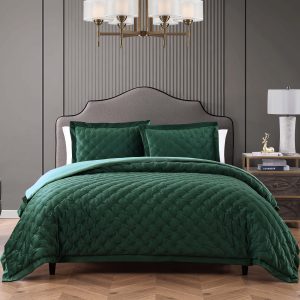 Bebejan 3 Piece Velvet Comforter Set