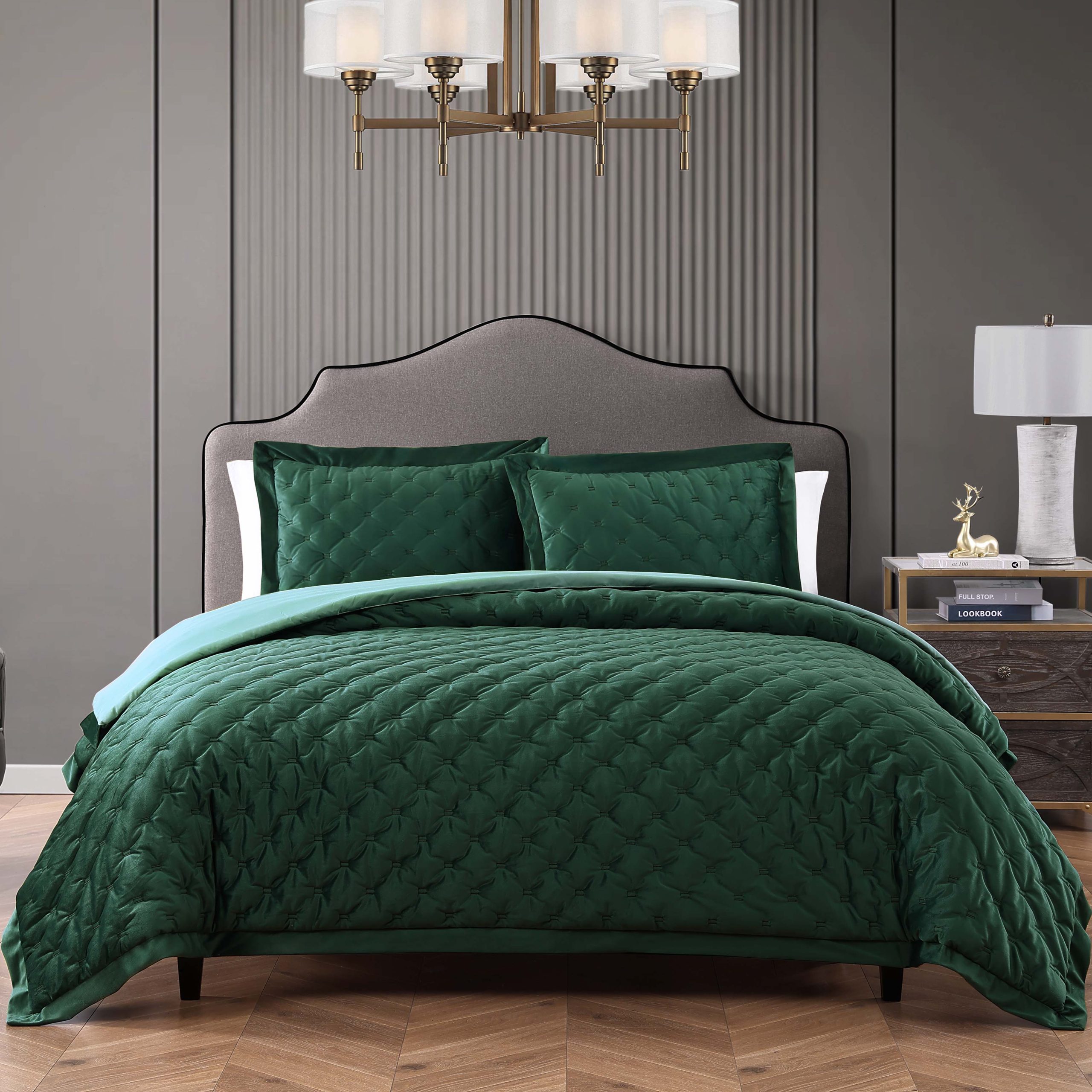 Bebejan 3 Piece Velvet Comforter Set