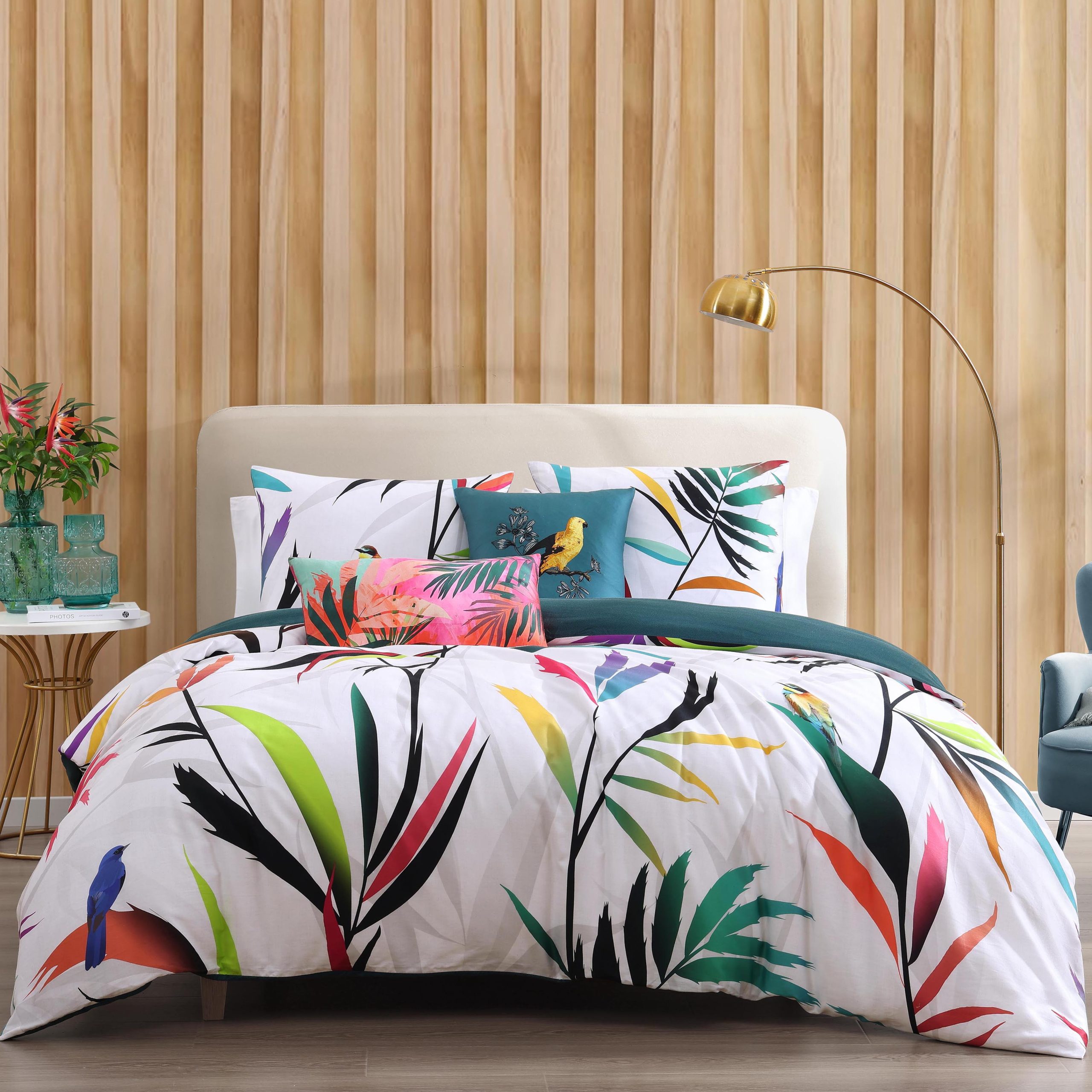 Bebejan Tropical Fusion 5 Piece Reversible Comforter Set - Image 2