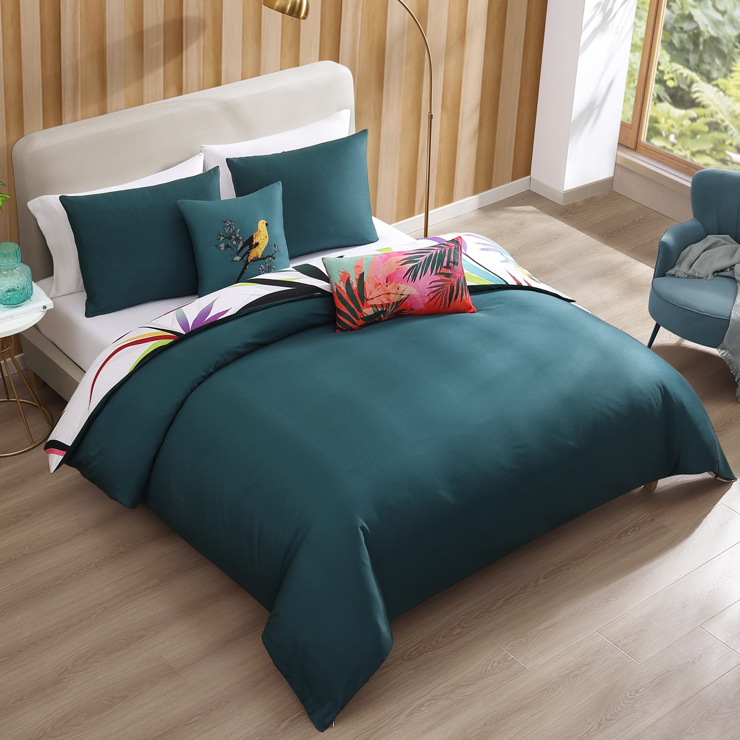 Bebejan Tropical Fusion 5 Piece Reversible Comforter Set - Image 6