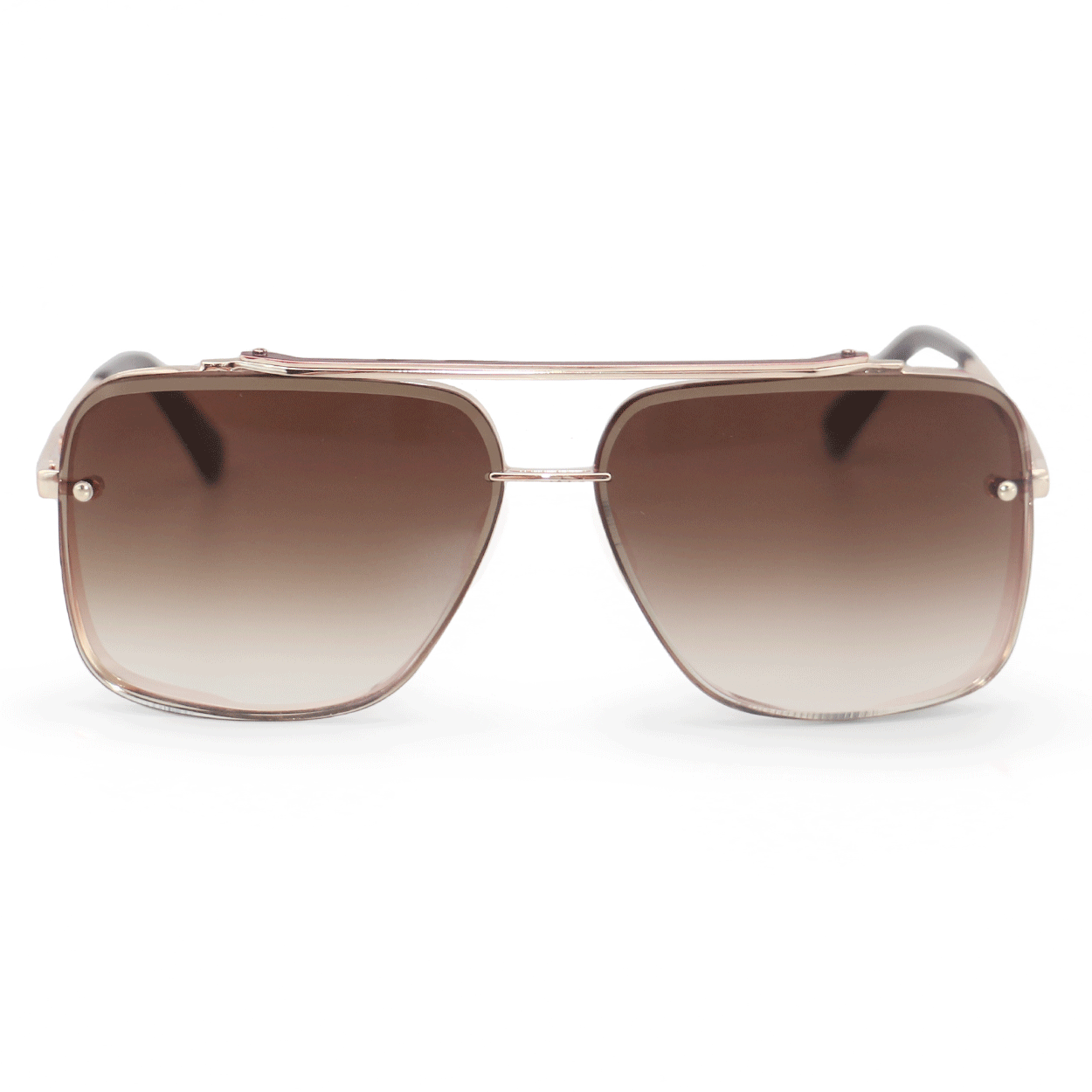 TopFoxx Bella Coffee - Tangle Free Women's Aviator Sunglasses - Image 2