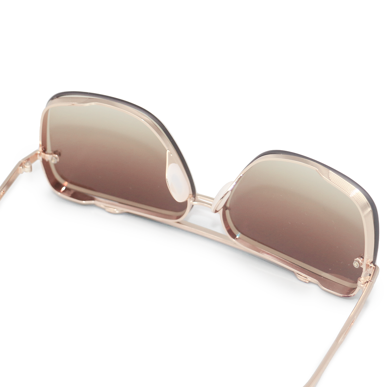 TopFoxx Bella Coffee - Tangle Free Women's Aviator Sunglasses - Image 8