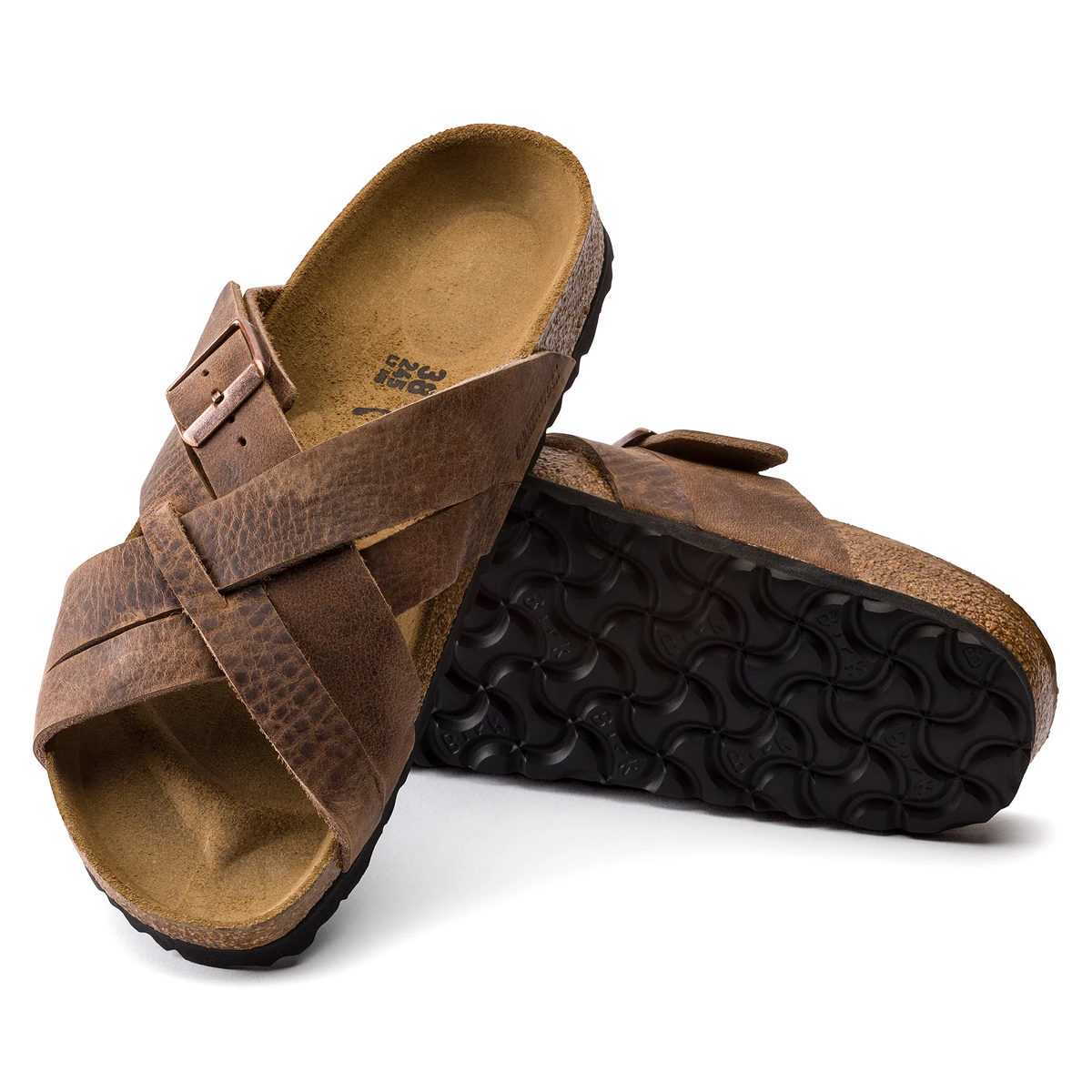 Birkenstock Lugano Oiled Leather Sandals - Image 17
